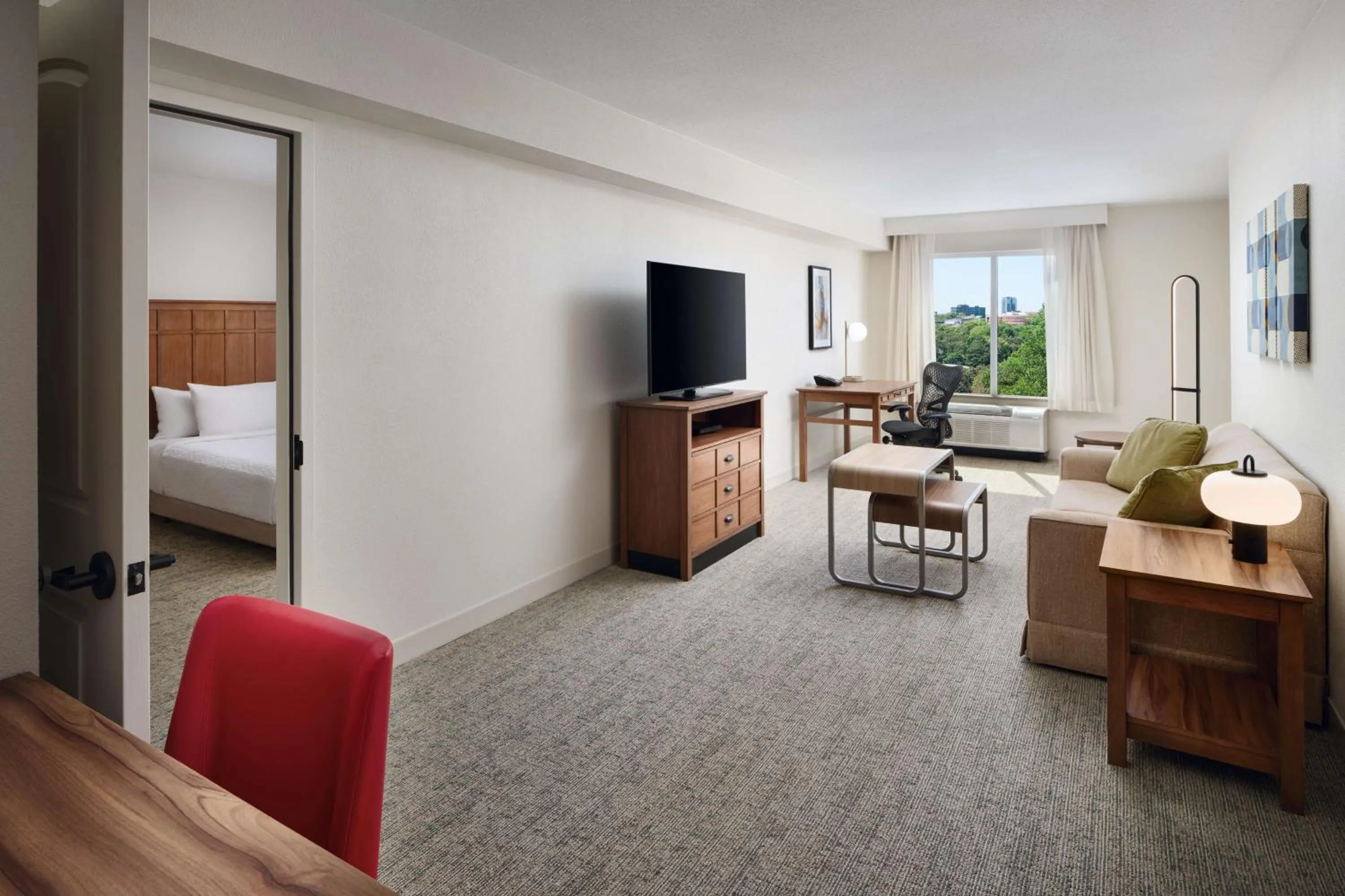 TV and multimedia, Bed in Homewood Suites Atlanta Midtown