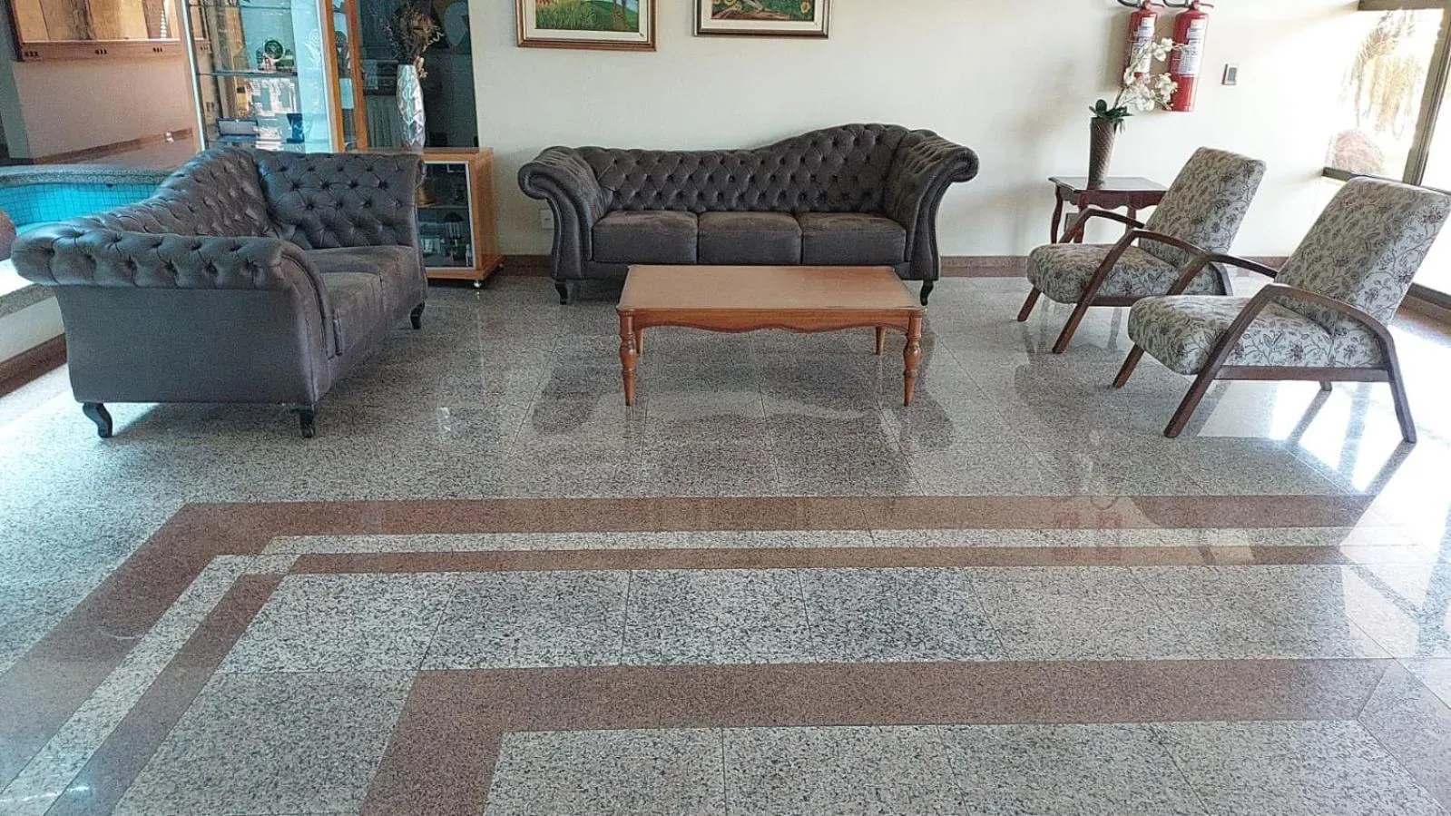 Lobby or reception in Pousada dos Girassóis