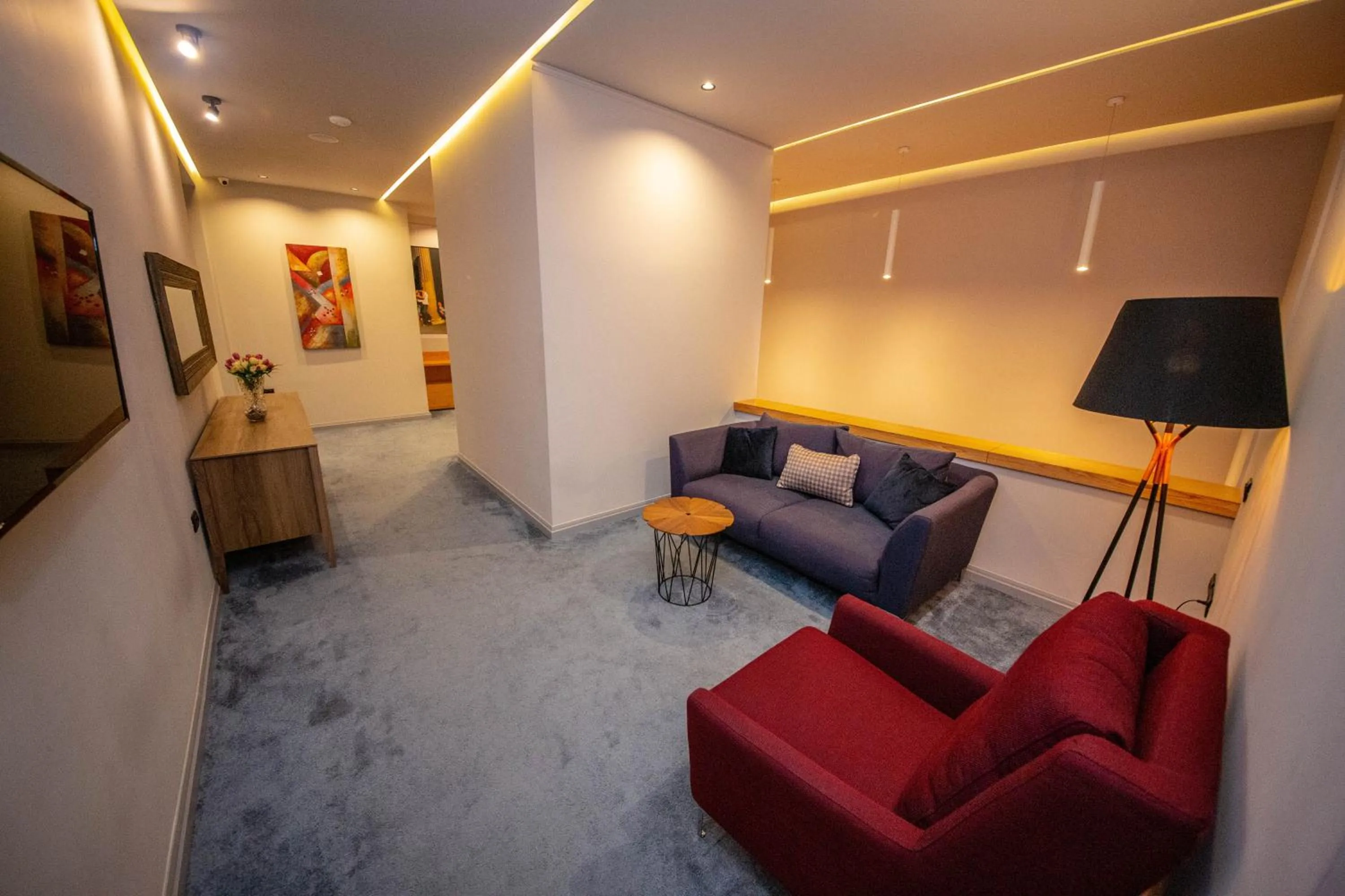 Seating area in City Center Hotel