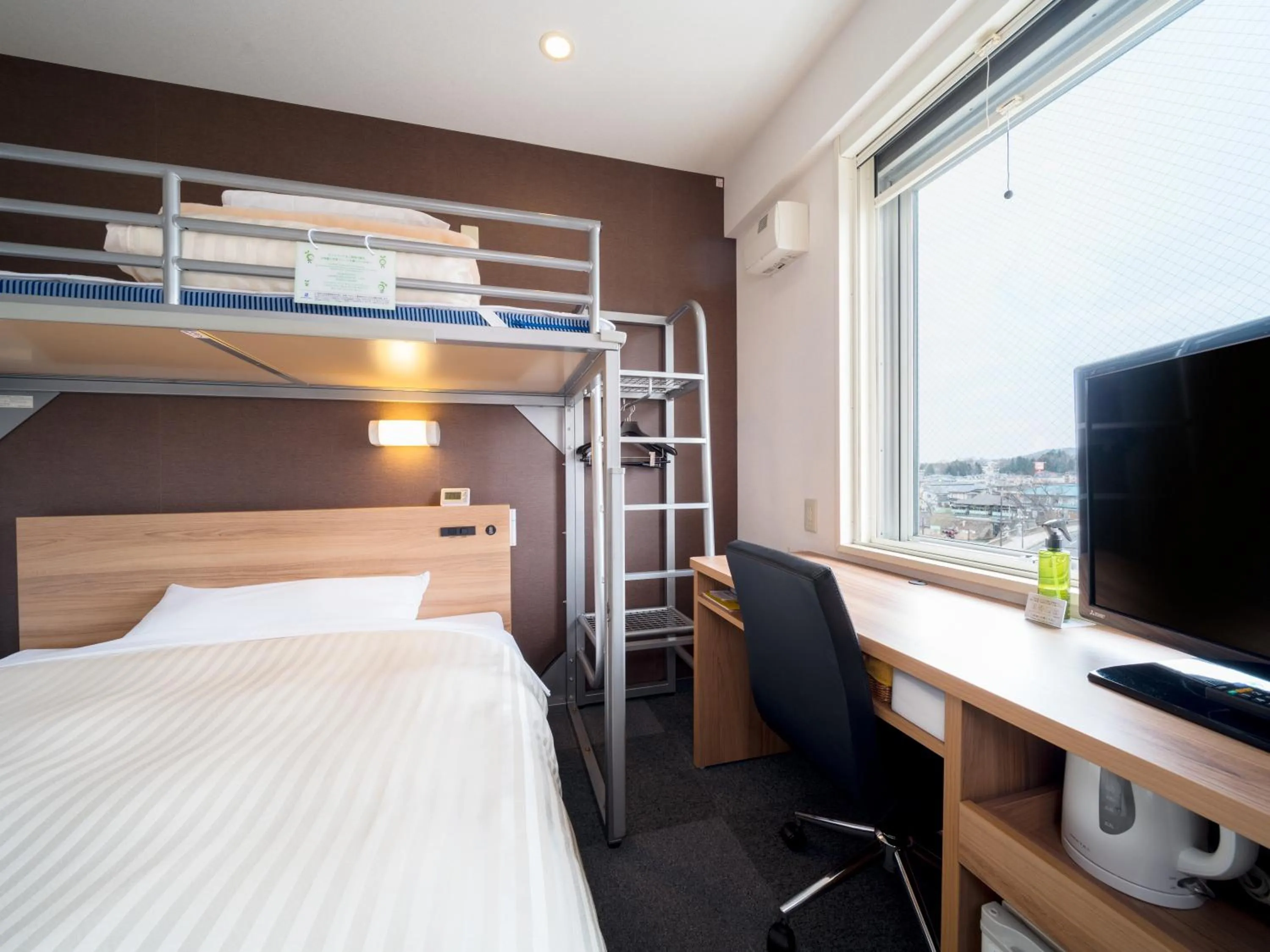 Bed in Super Hotel Morioka