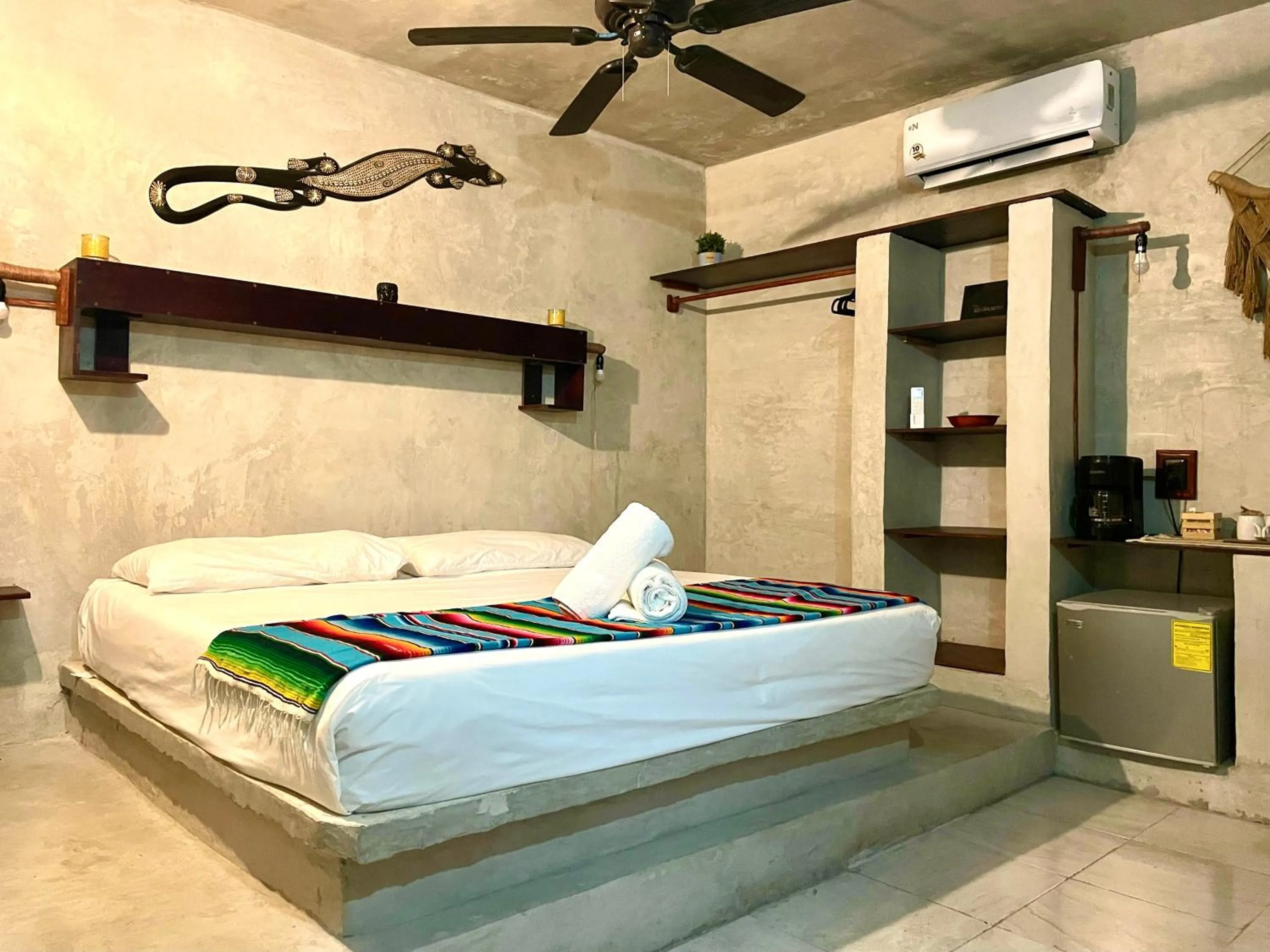 Bed in Pacha Tulum Boutique Hotel