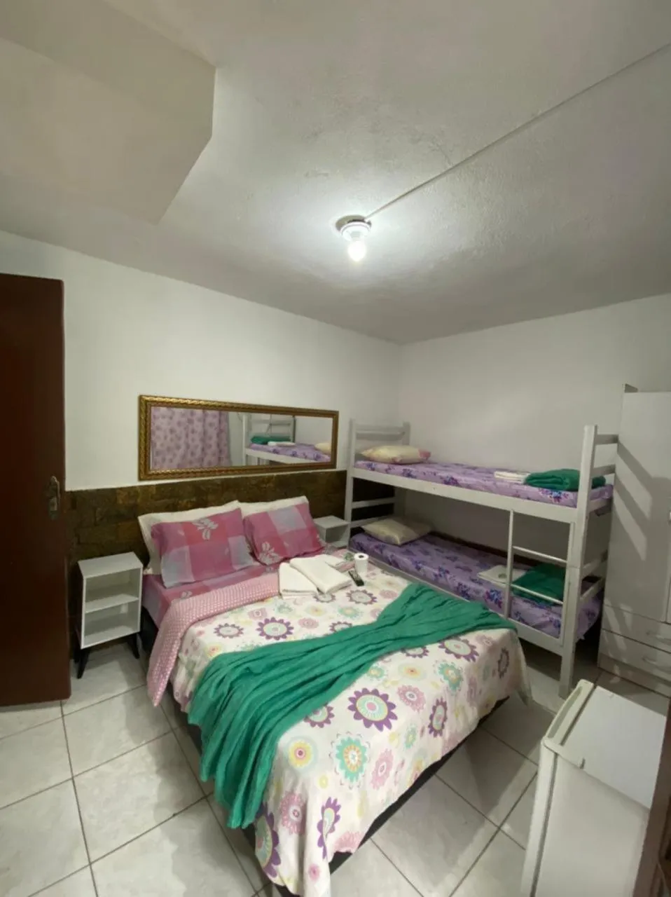 Bed in Pousada Ferradura Beach