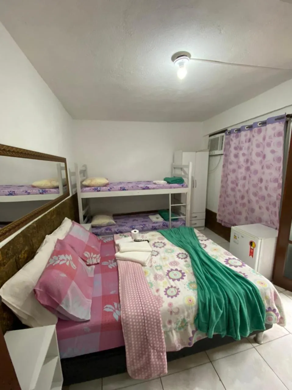 Bed in Pousada Ferradura Beach