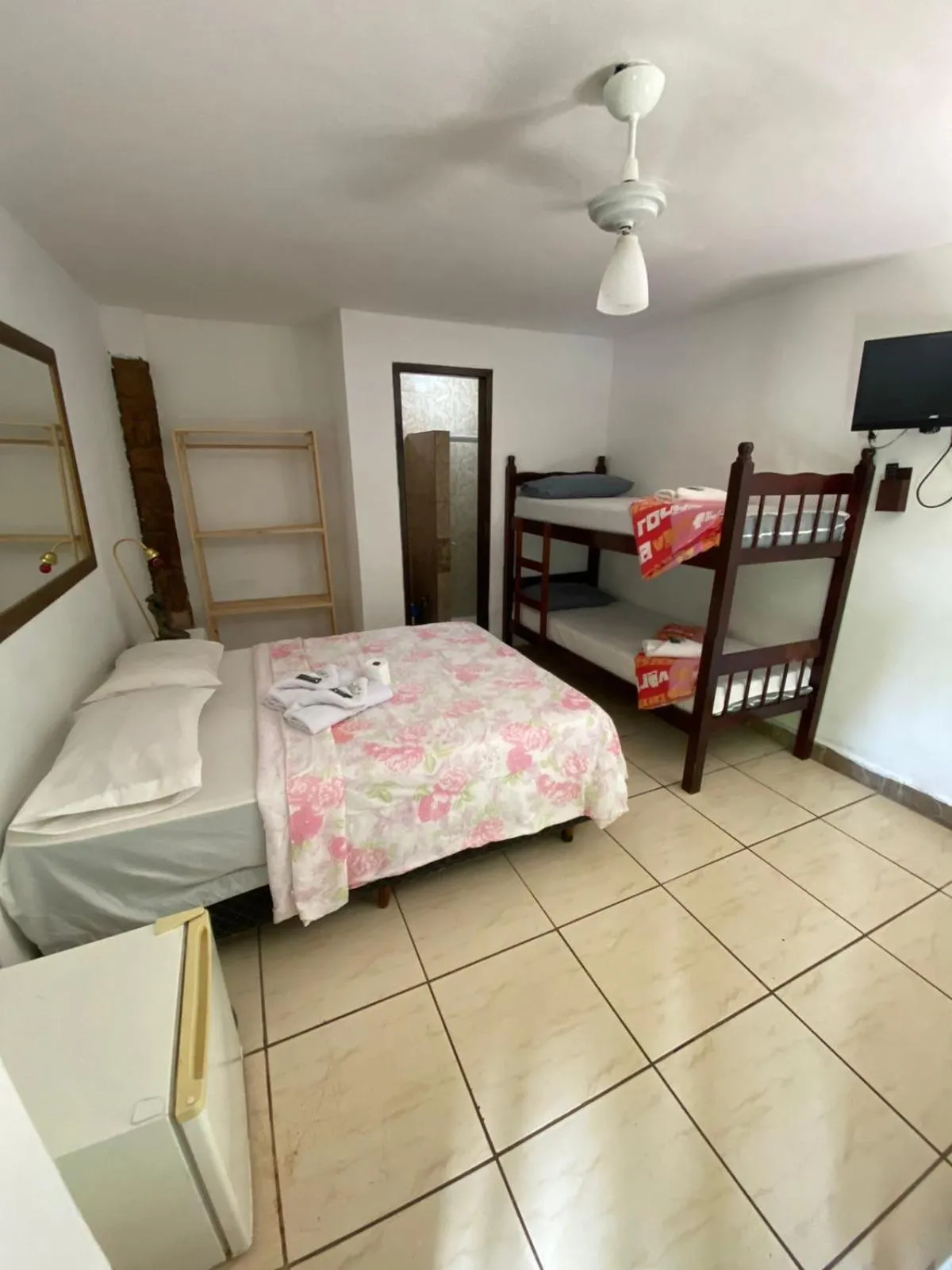 Bed in Pousada Ferradura Beach