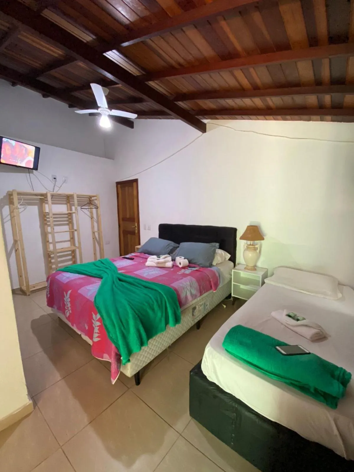 Bed in Pousada Ferradura Beach