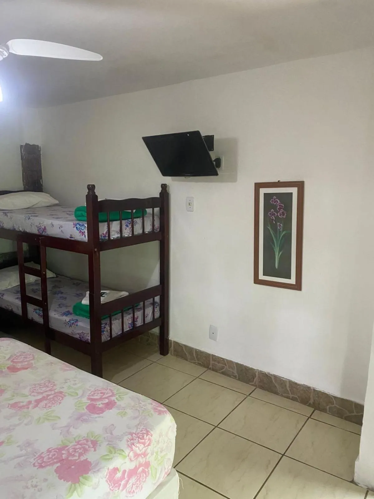 Bed in Pousada Ferradura Beach