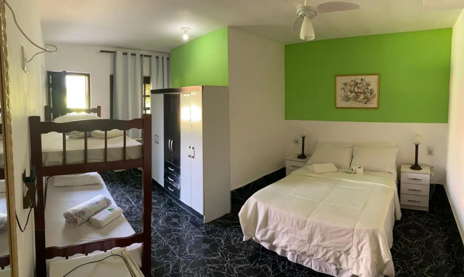 Bed in Pousada Ferradura Beach