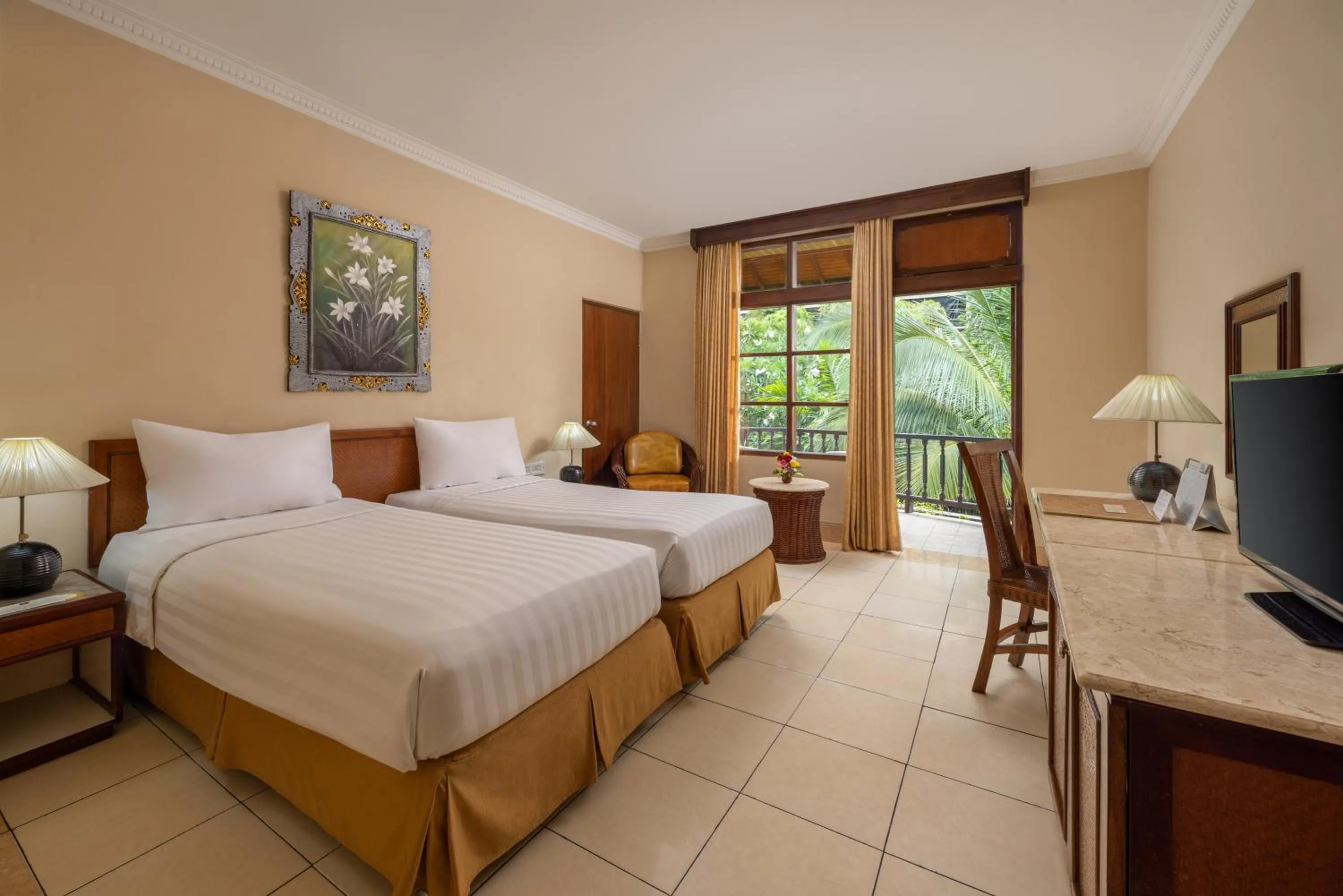 View (from property/room), Bed in The Jayakarta Bali Beach Resort