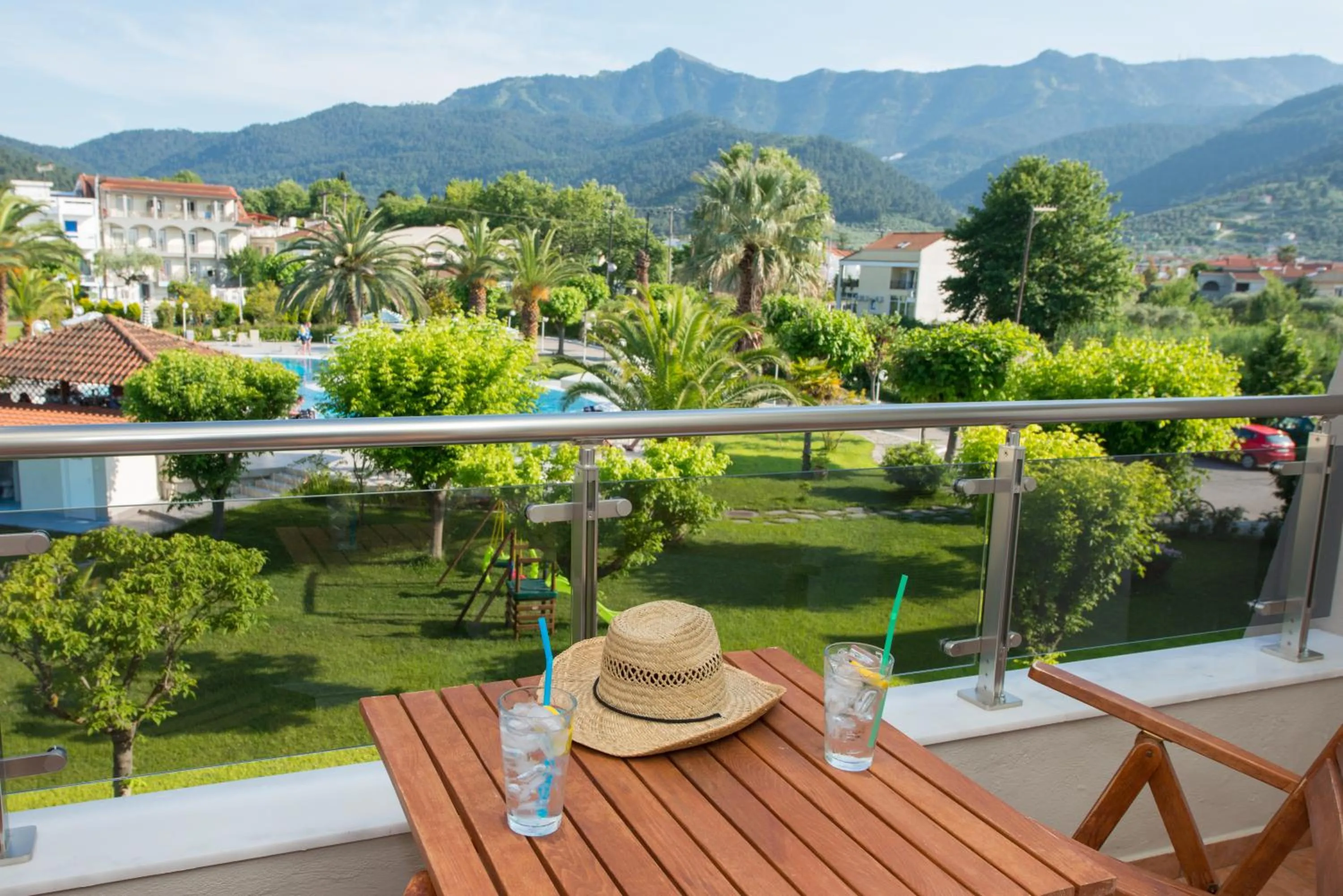 Garden view in Hotel Aethria