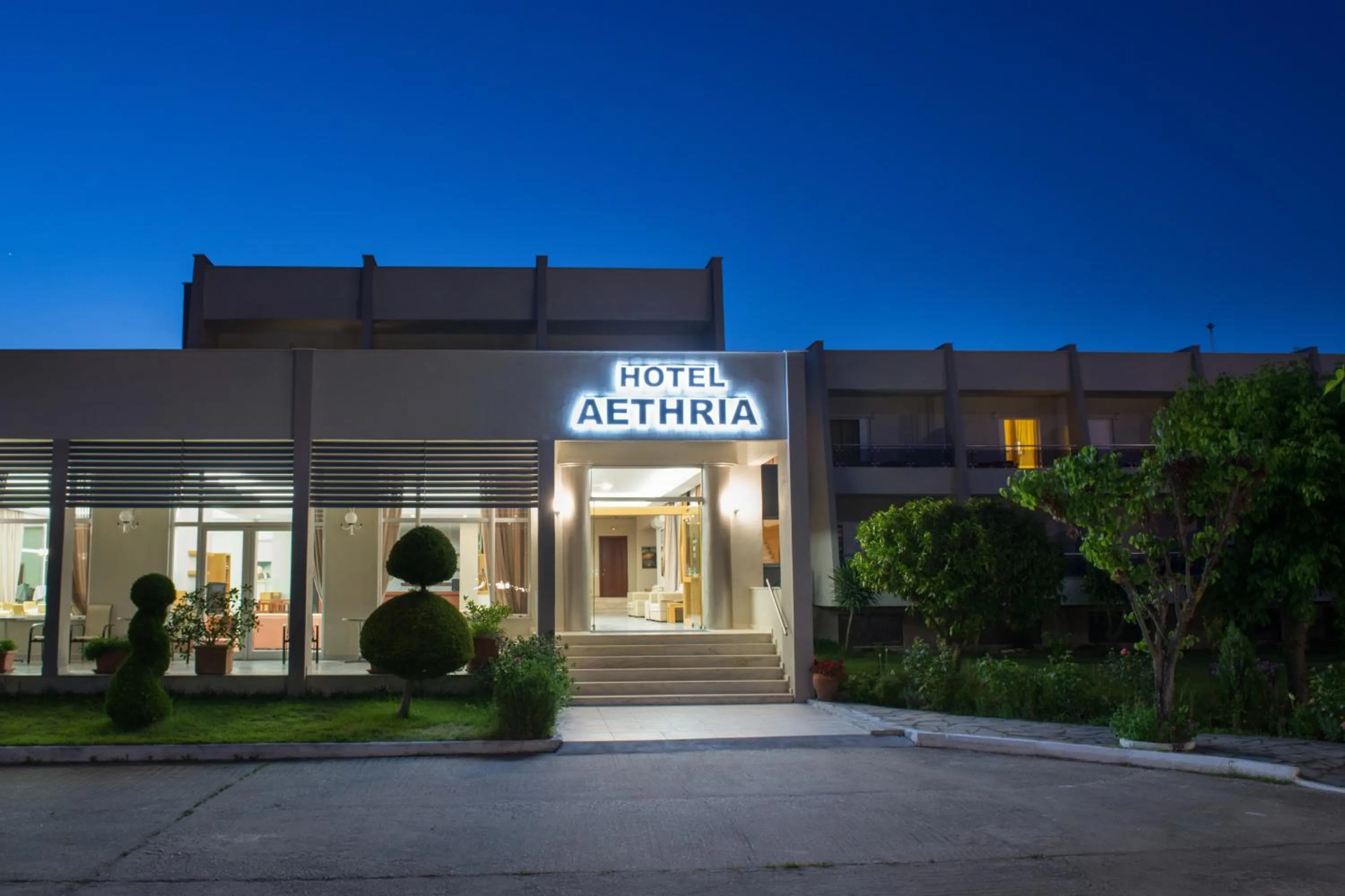 Facade/entrance in Hotel Aethria