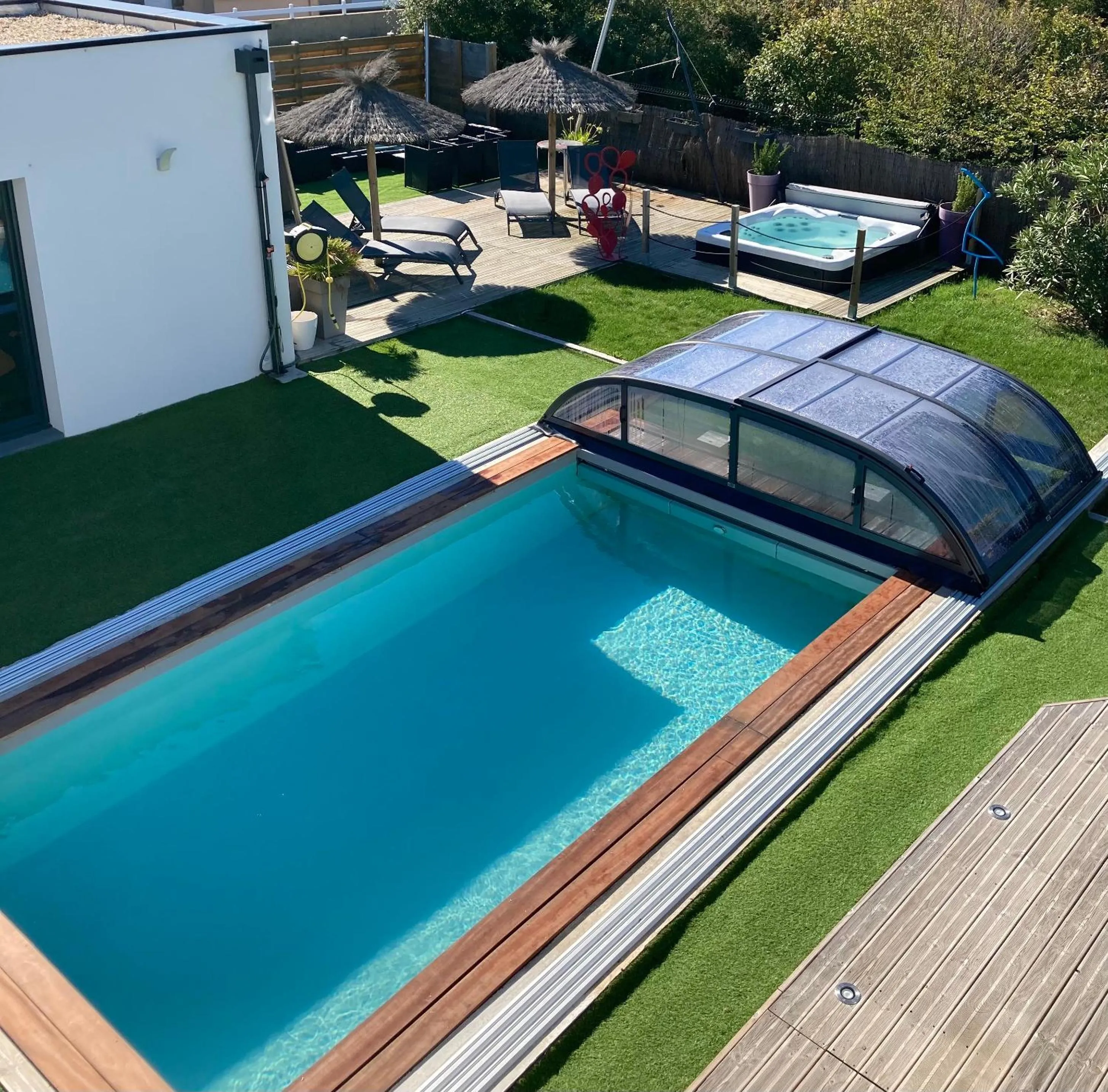 Pool view in Villa Charles & Ashton