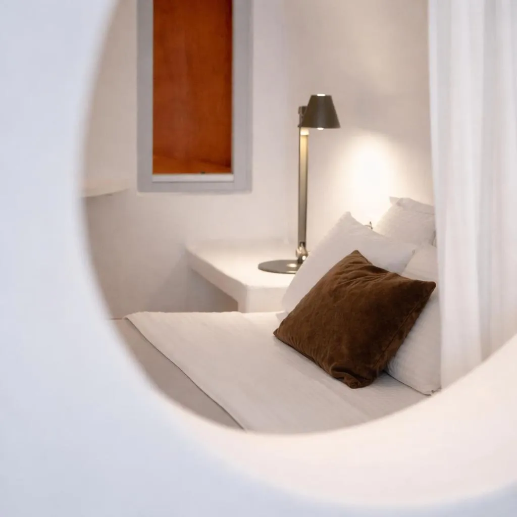 Bed in Ikastikies Suites