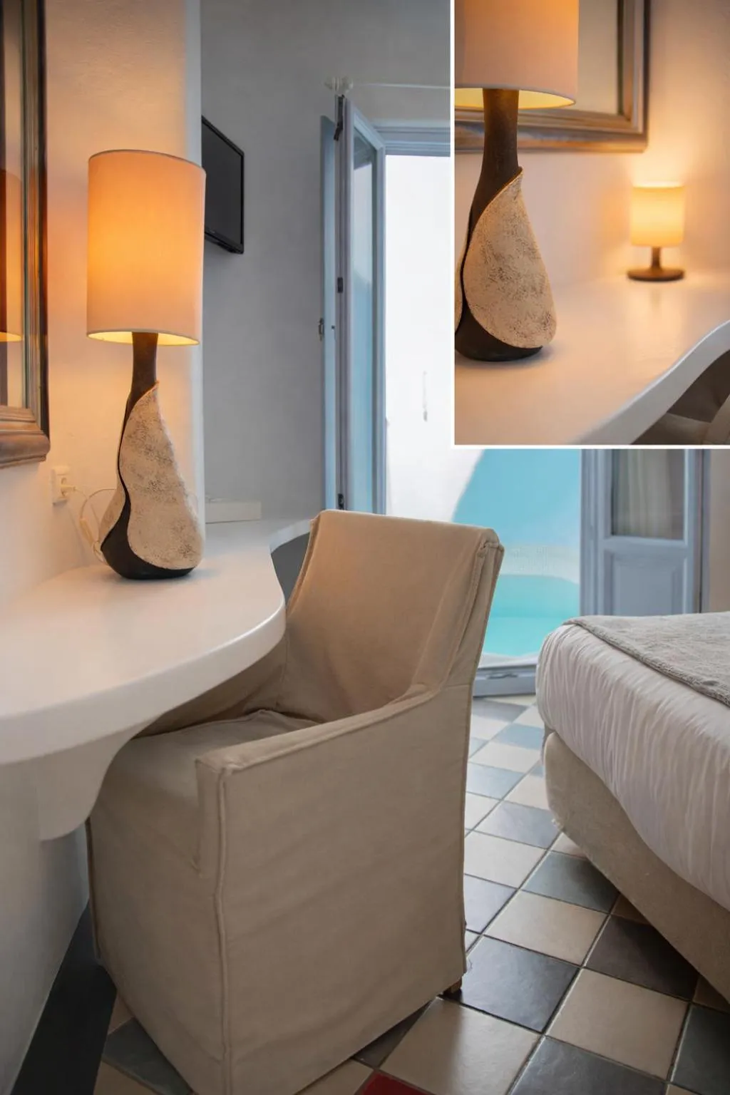 Bed in Ikastikies Suites