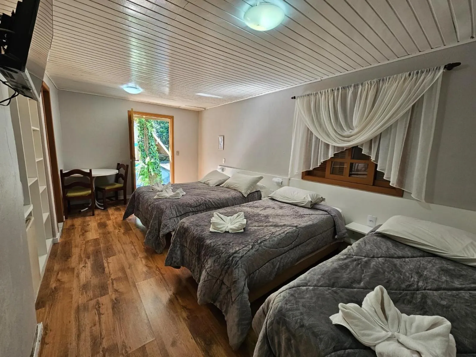 Bed in Hotel Pousada Cabana da Mata