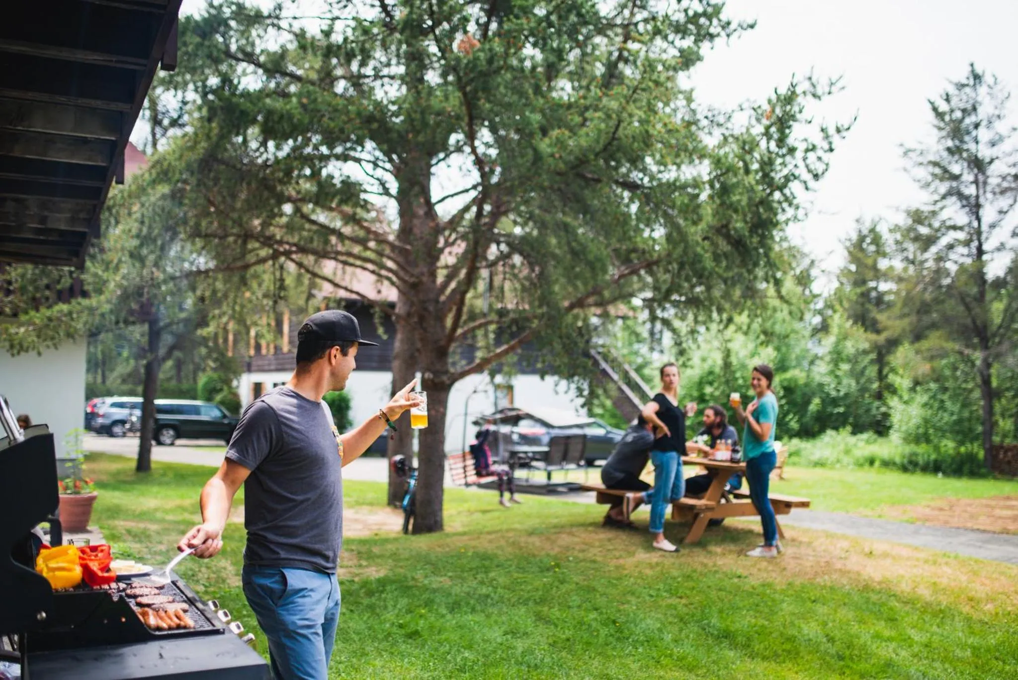 BBQ facilities in Chalets Montmorency Mont-Sainte-Anne