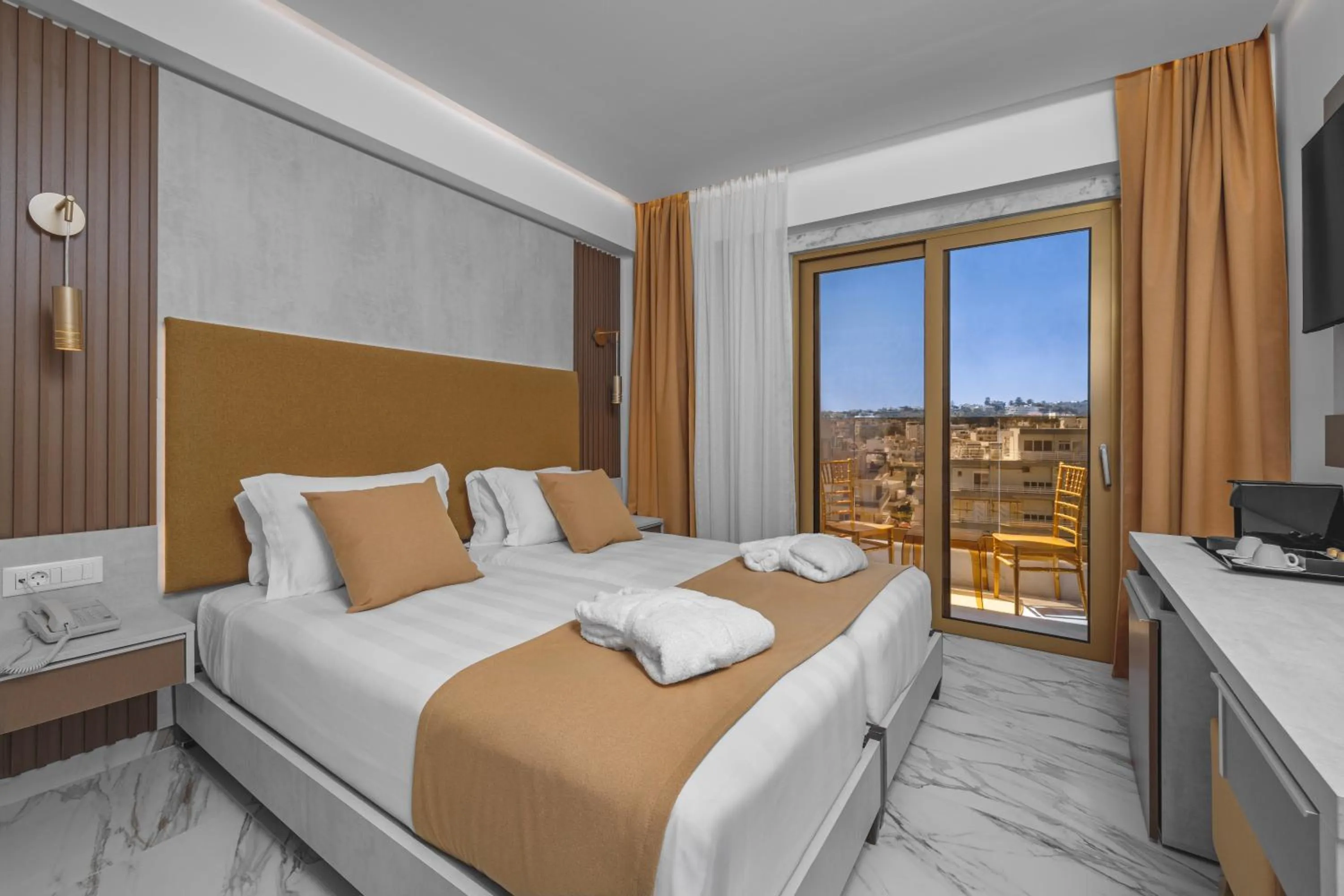 Bedroom, Bed in Rhodos Horizon Boutique-Adults only