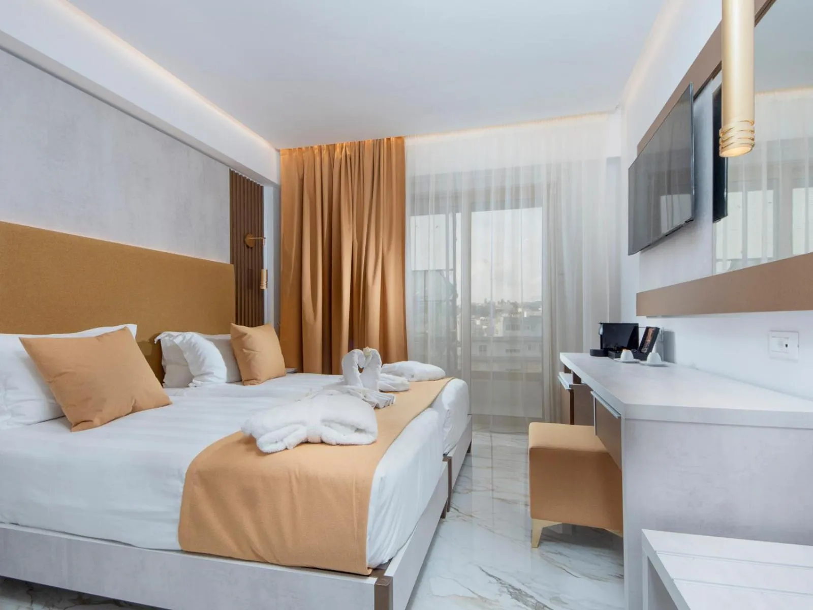 Bedroom, Bed in Rhodos Horizon Boutique-Adults only