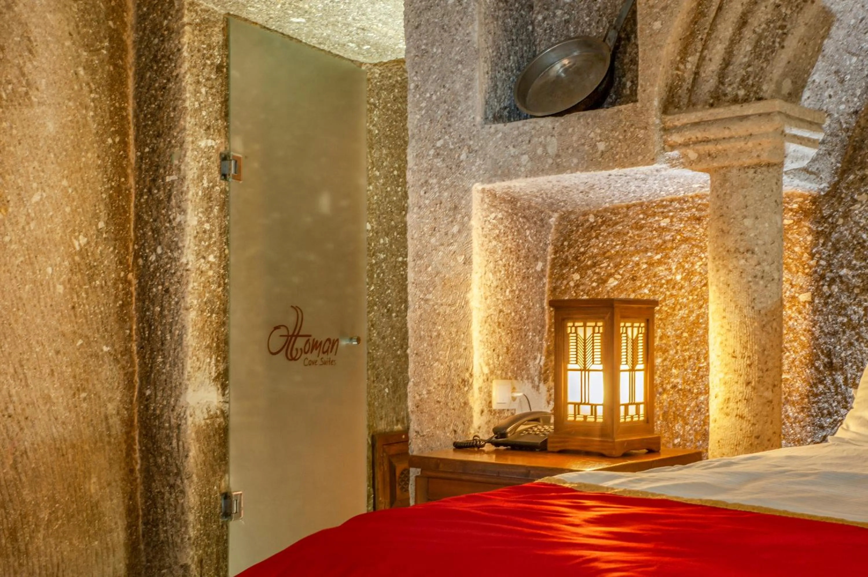Bedroom in Ottoman Cave Suites