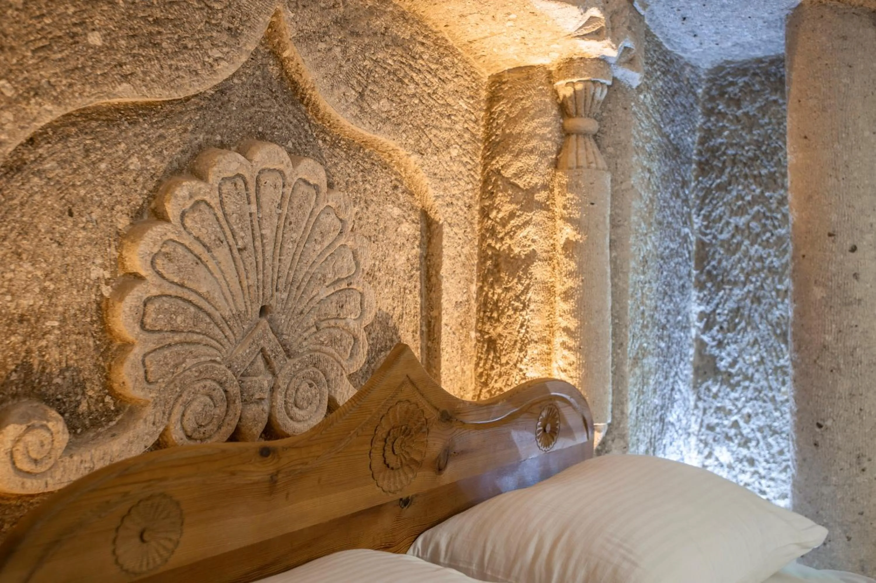 Bed in Ottoman Cave Suites