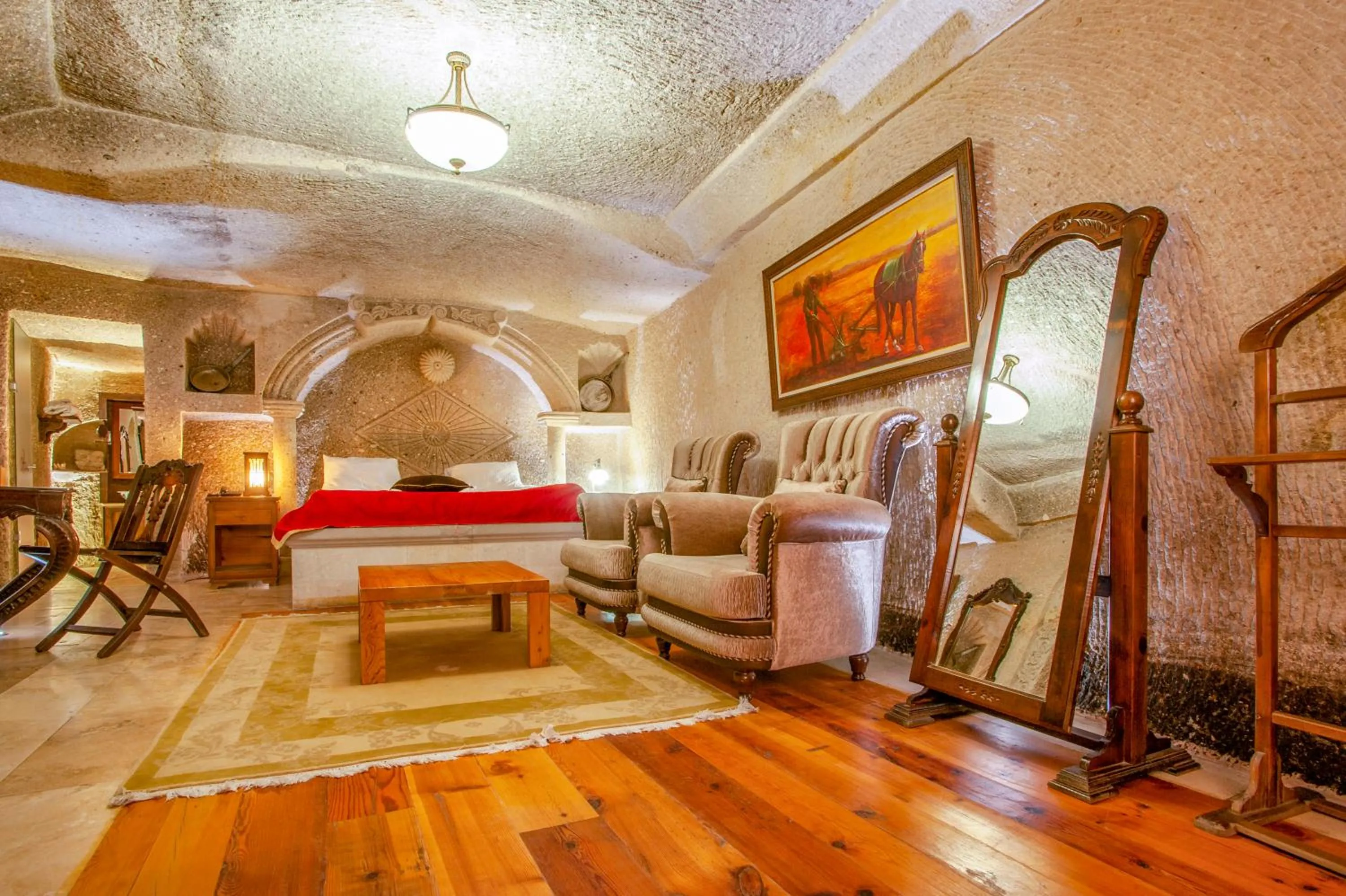 Bedroom in Ottoman Cave Suites