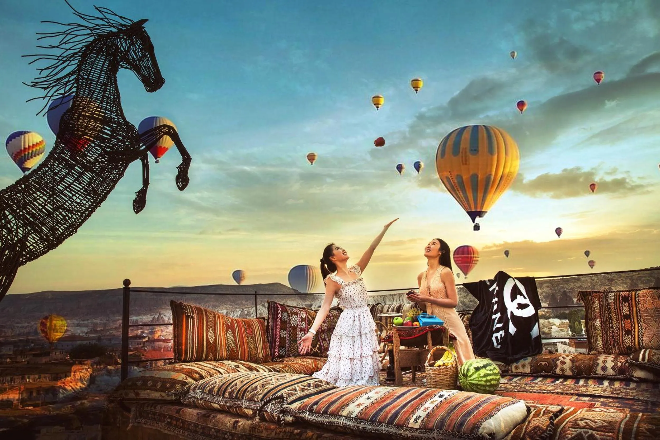 Balcony/Terrace in Ottoman Cave Suites