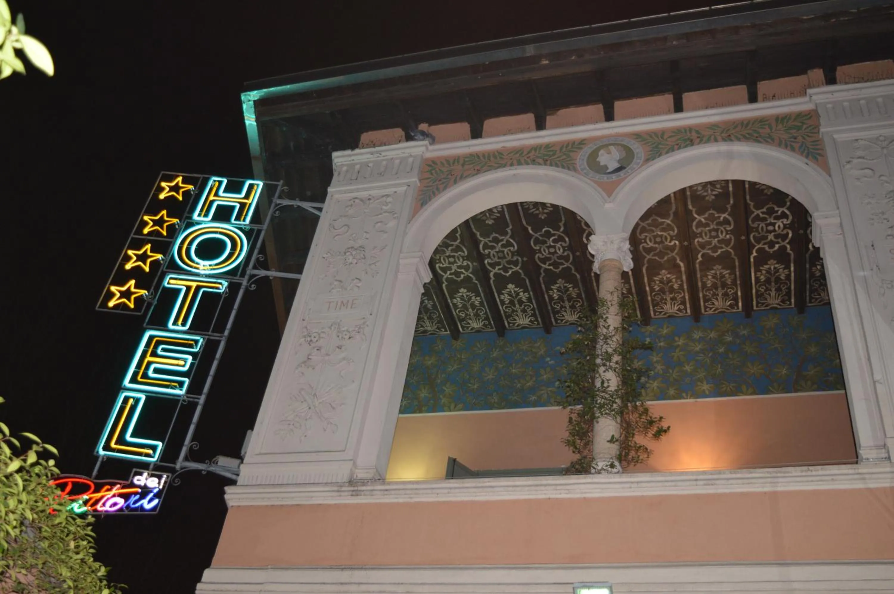 Decorative detail in Hotel Dei Pittori