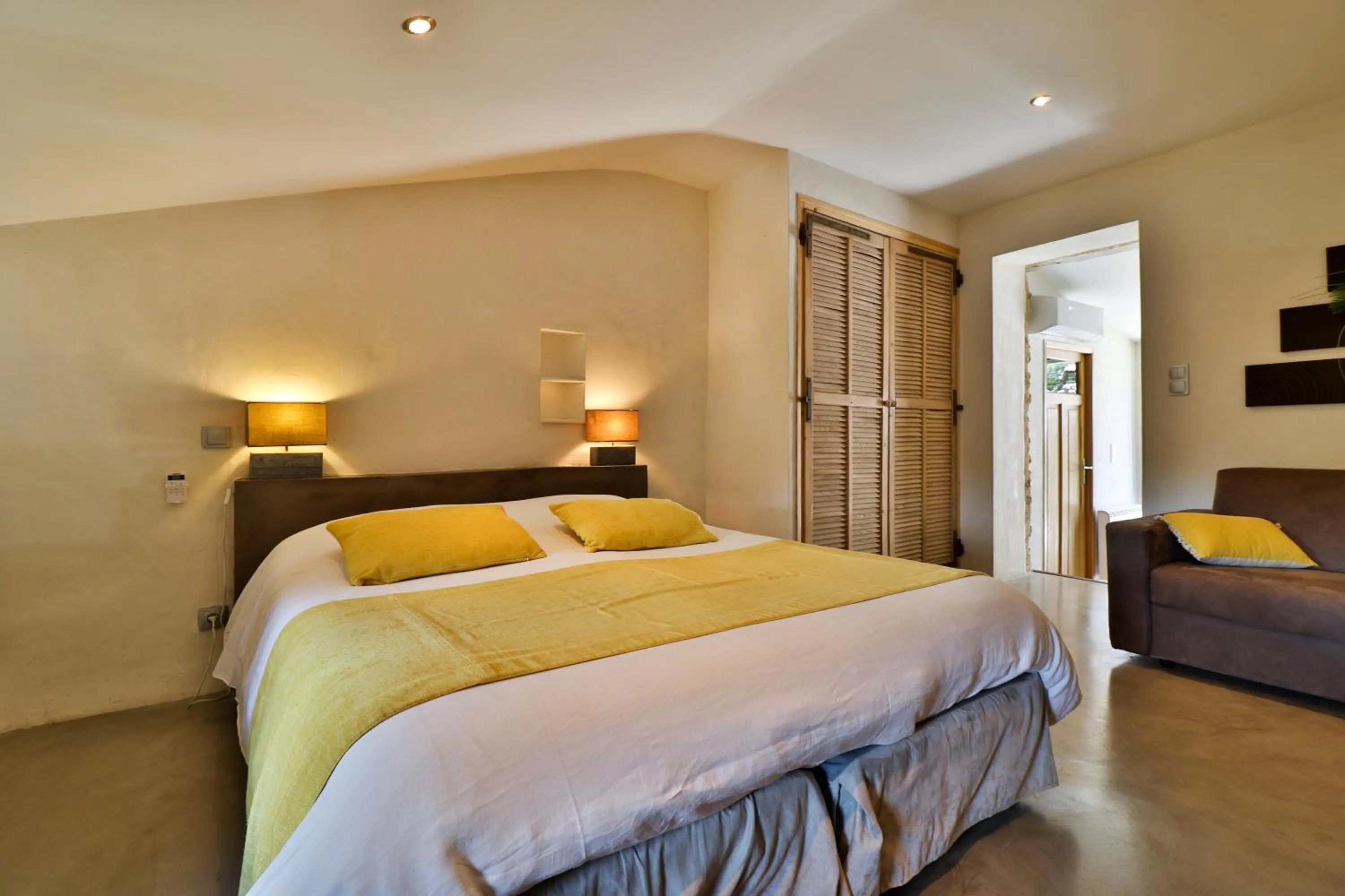 Bed in Le Mas de la Lombarde