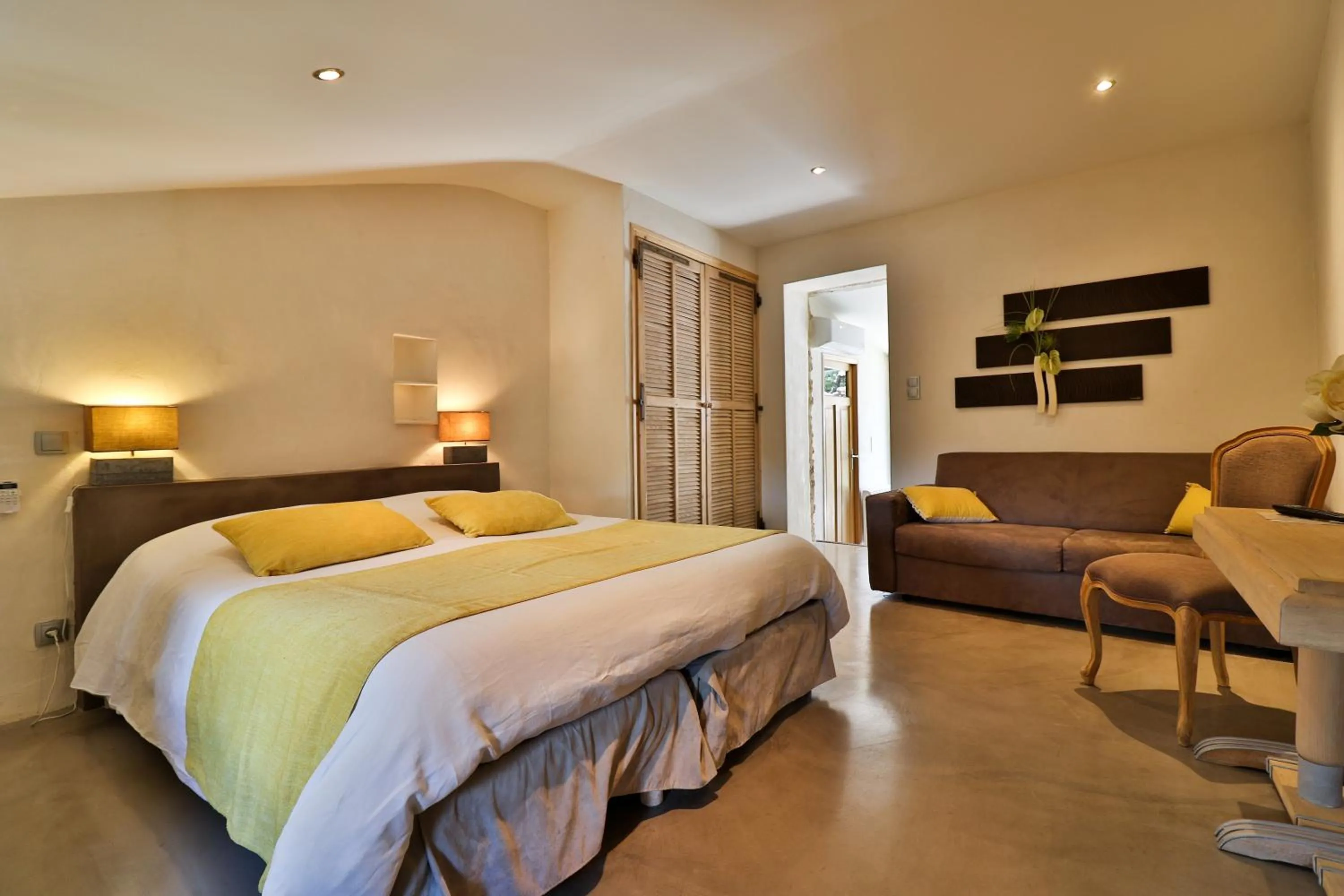 Bed in Le Mas de la Lombarde