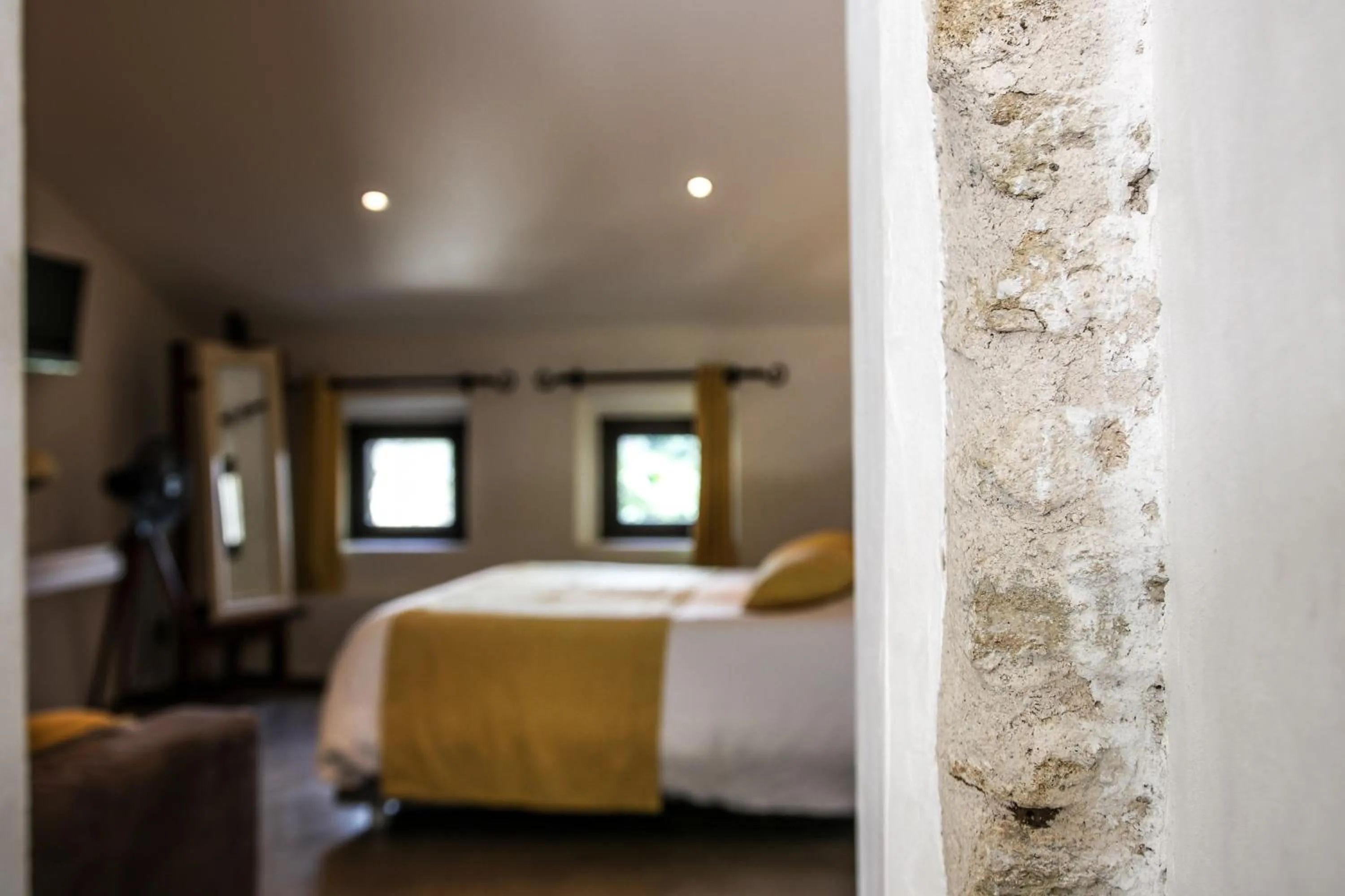 Bed in Le Mas de la Lombarde