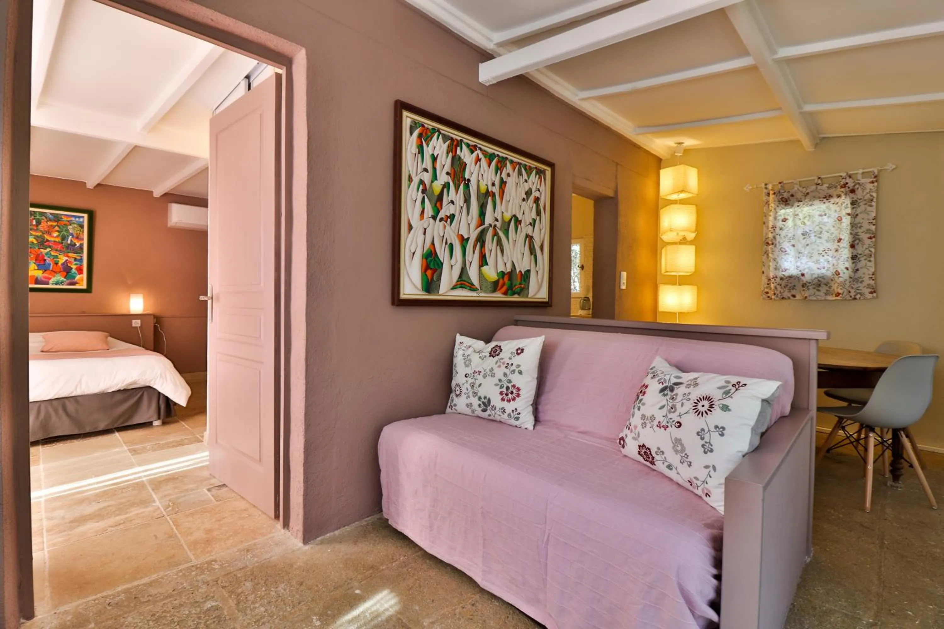 Bed in Le Mas de la Lombarde