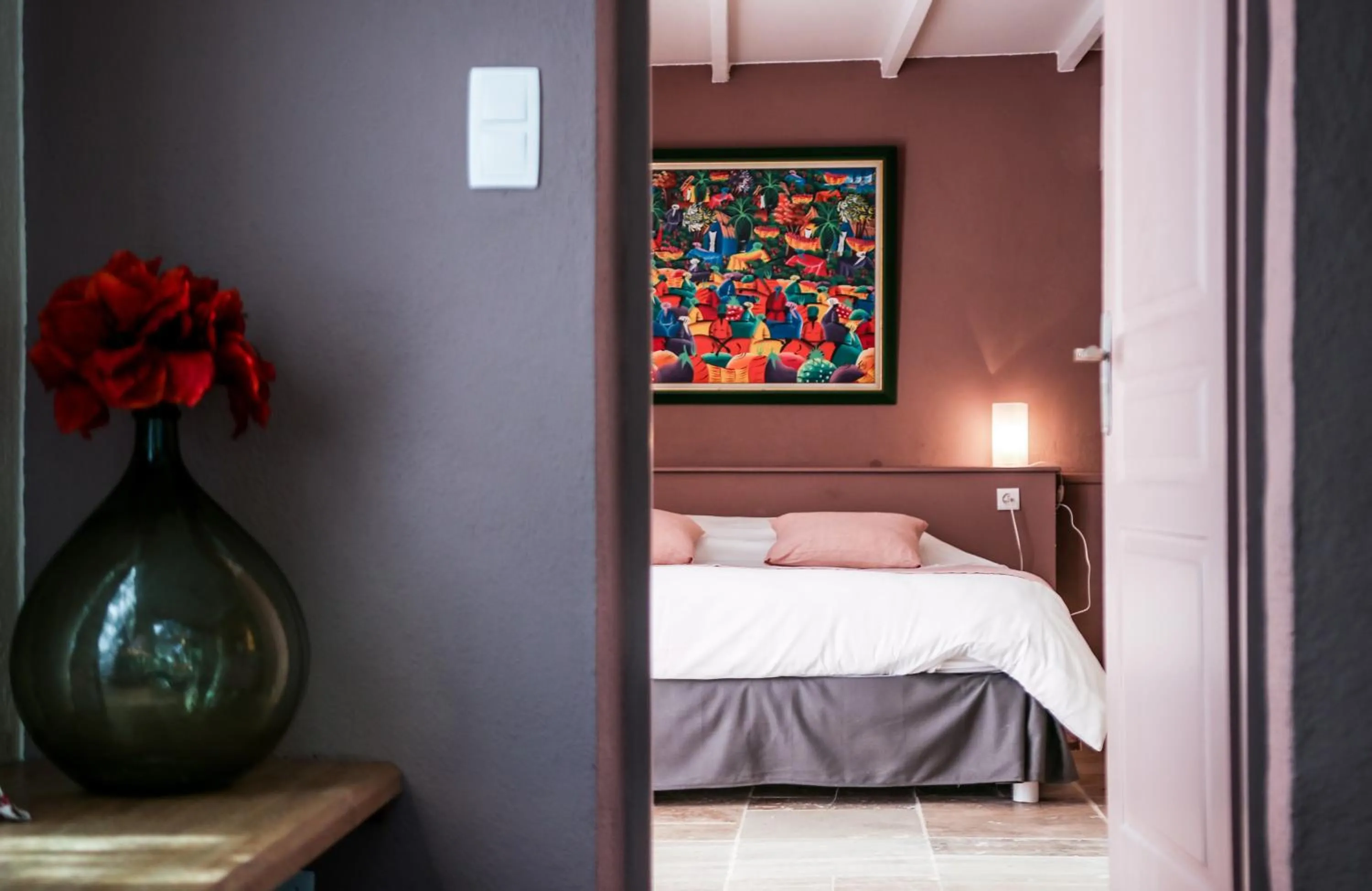 Bed in Le Mas de la Lombarde