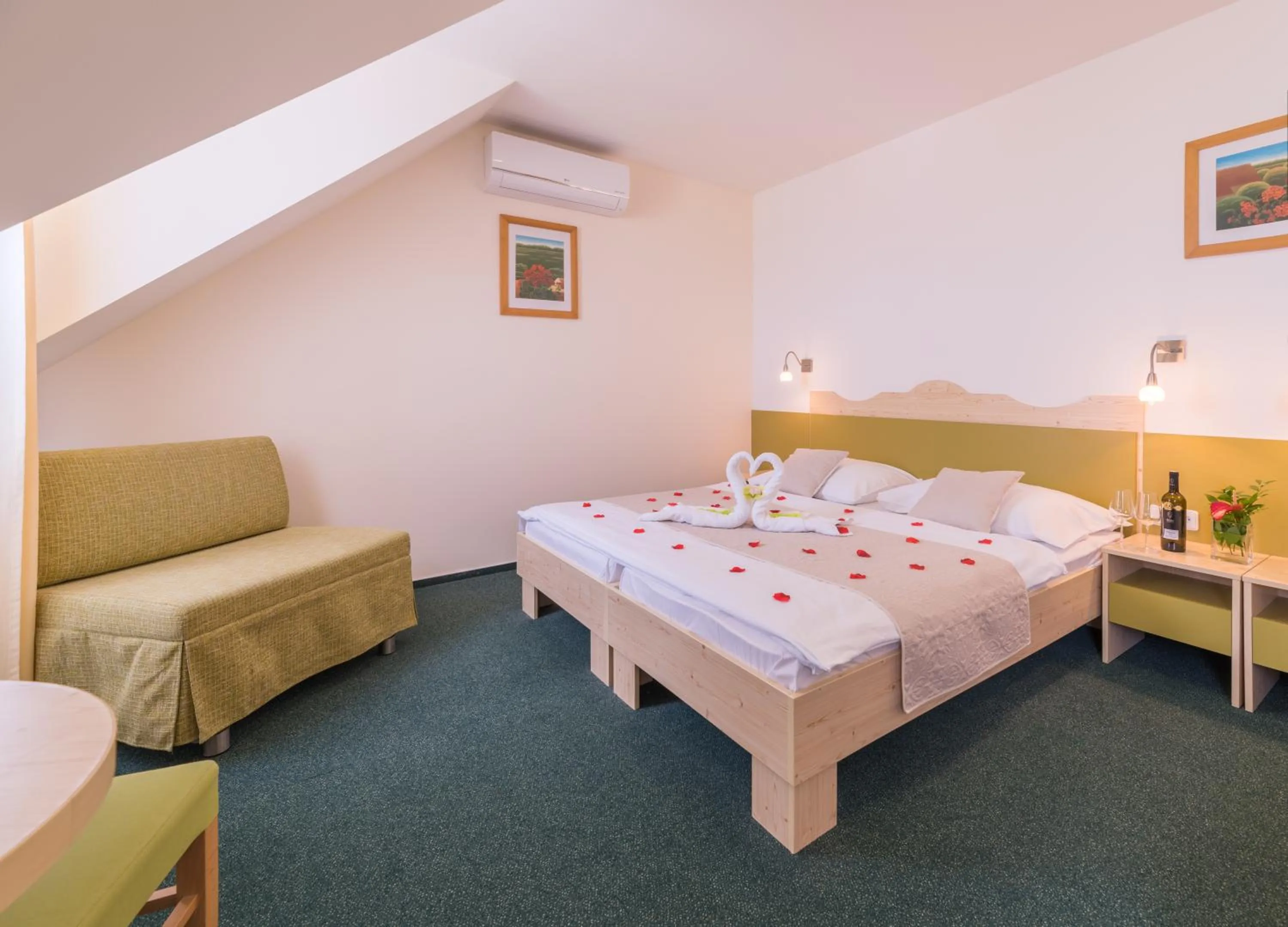 Bed in Wellness Hotel IRIS