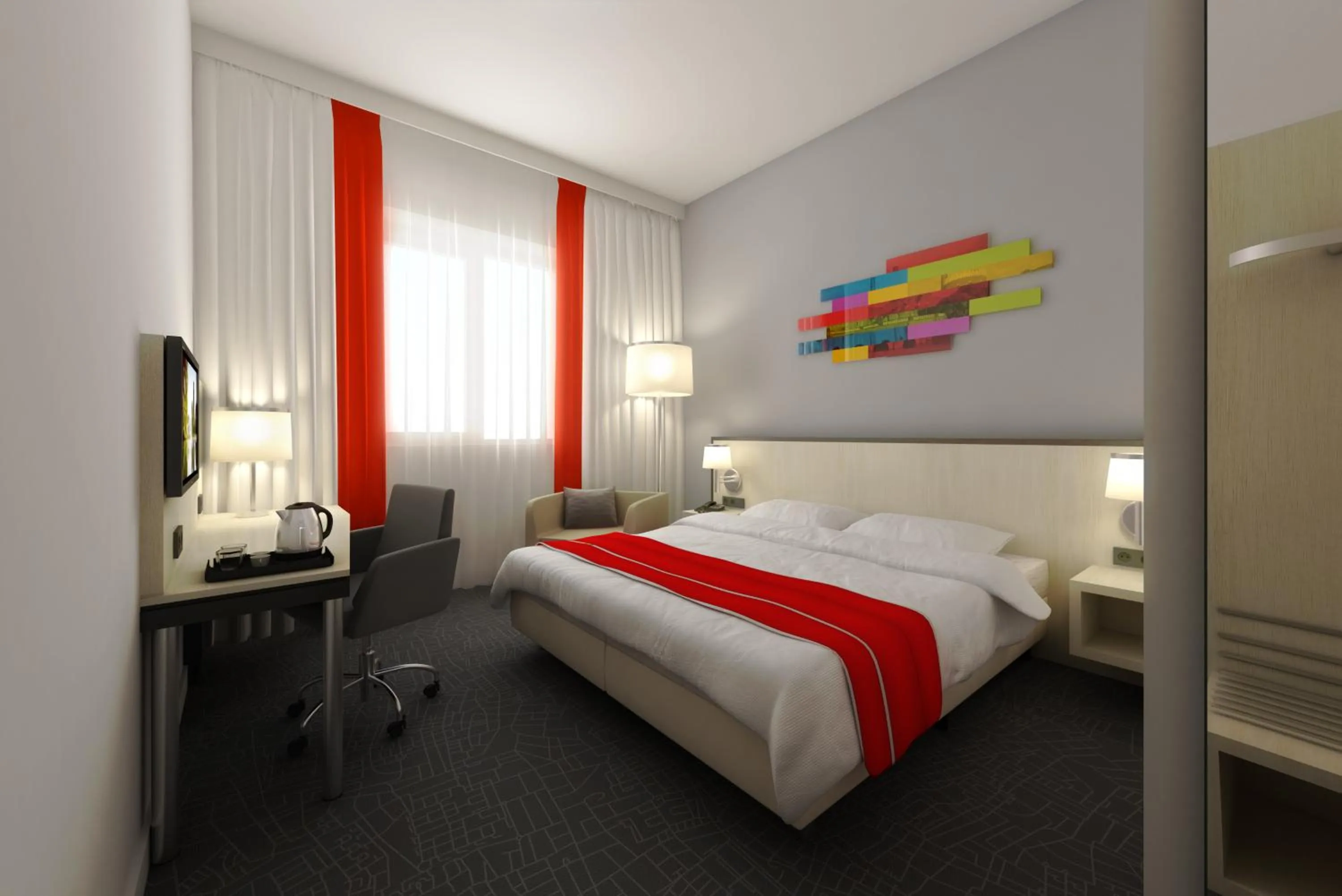 Bed in Park Inn By Radisson Amsterdam Airport Schiphol