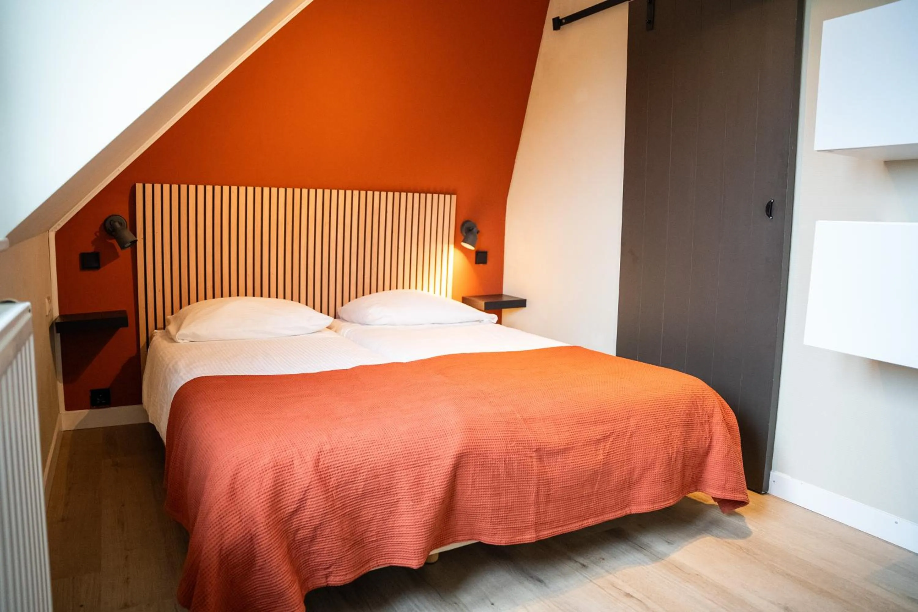 Bedroom, Bed in Hotel De Horper Wielen