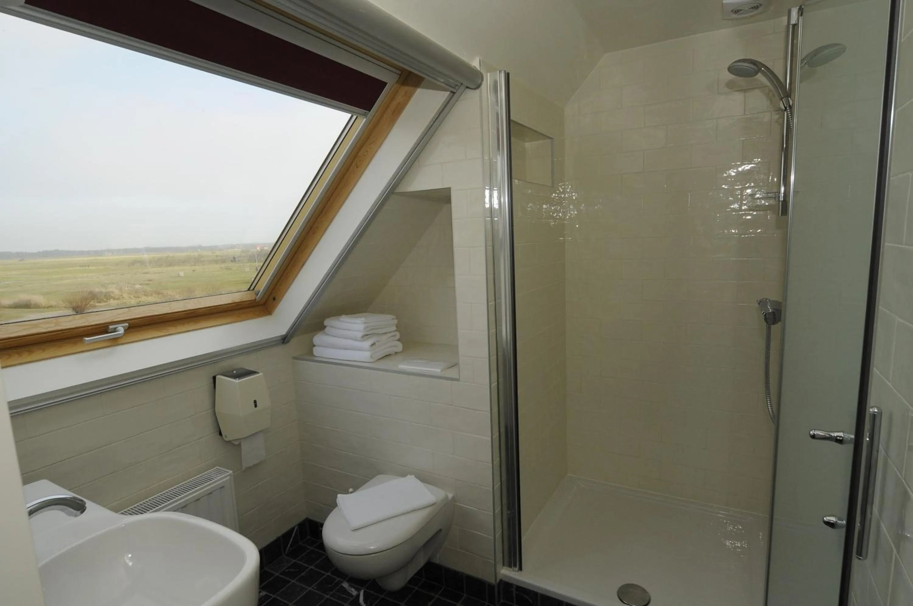 Shower in Hotel De Horper Wielen