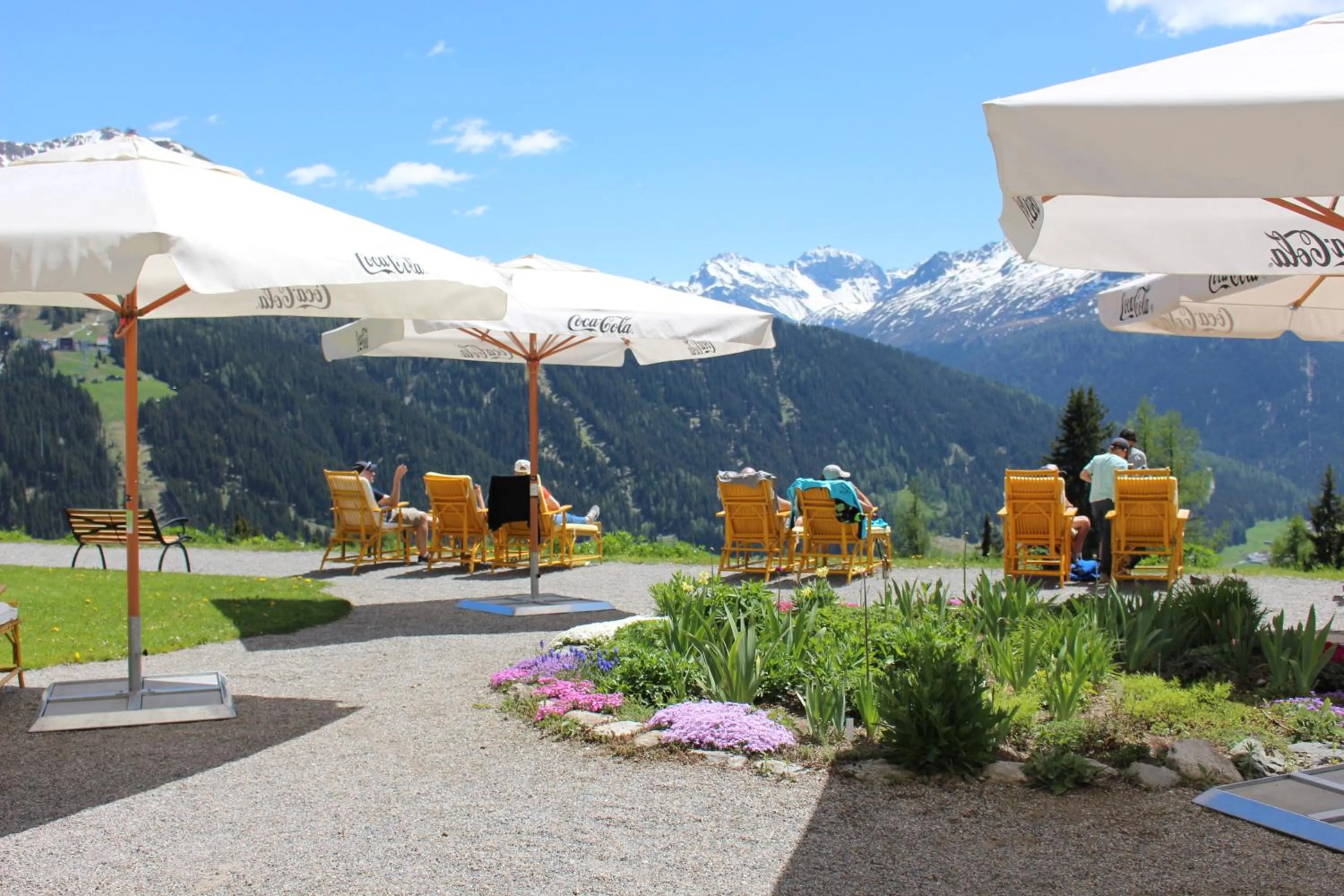 Balcony/Terrace in Schatzalp Hotel
