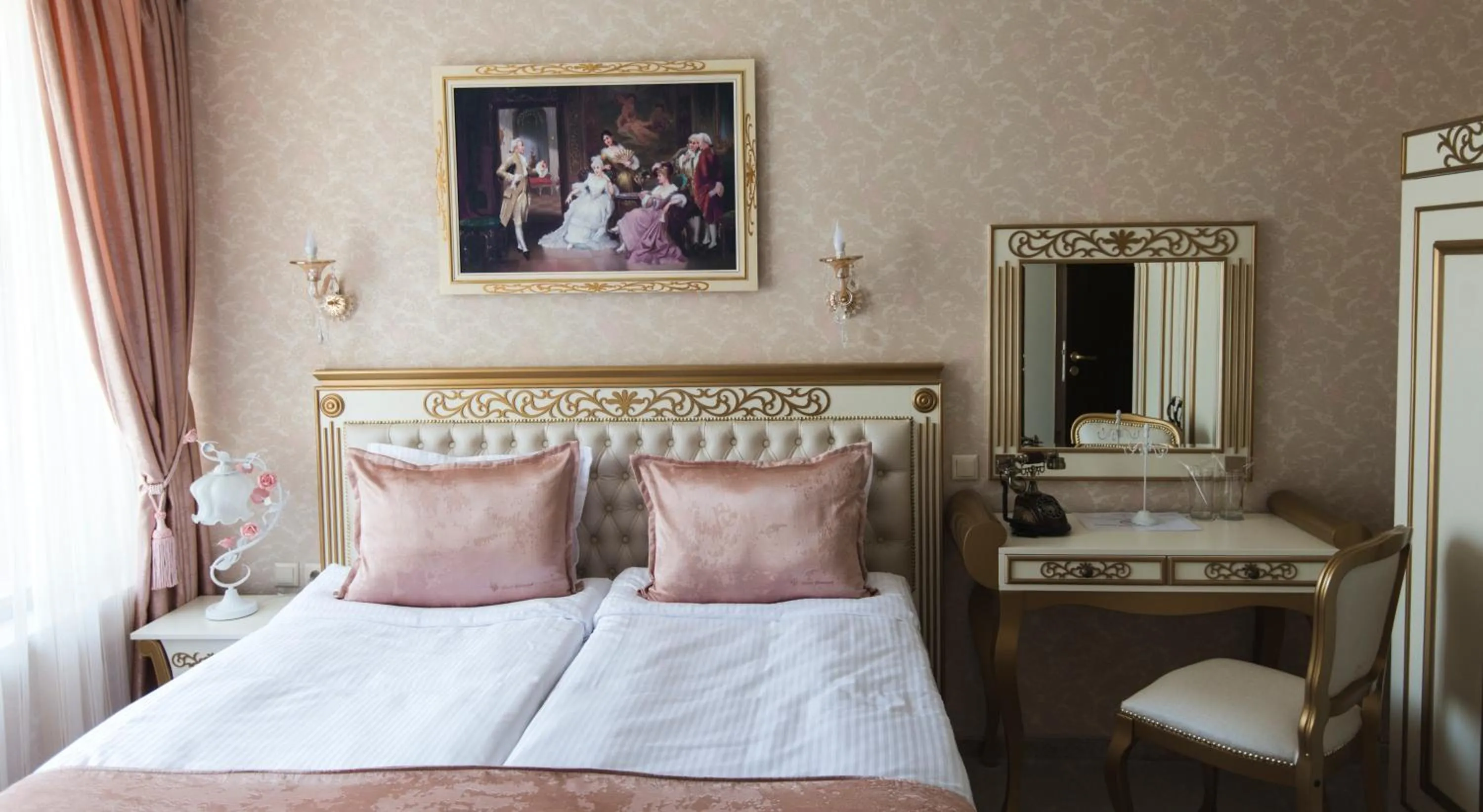 Bed in Hotel Diamond