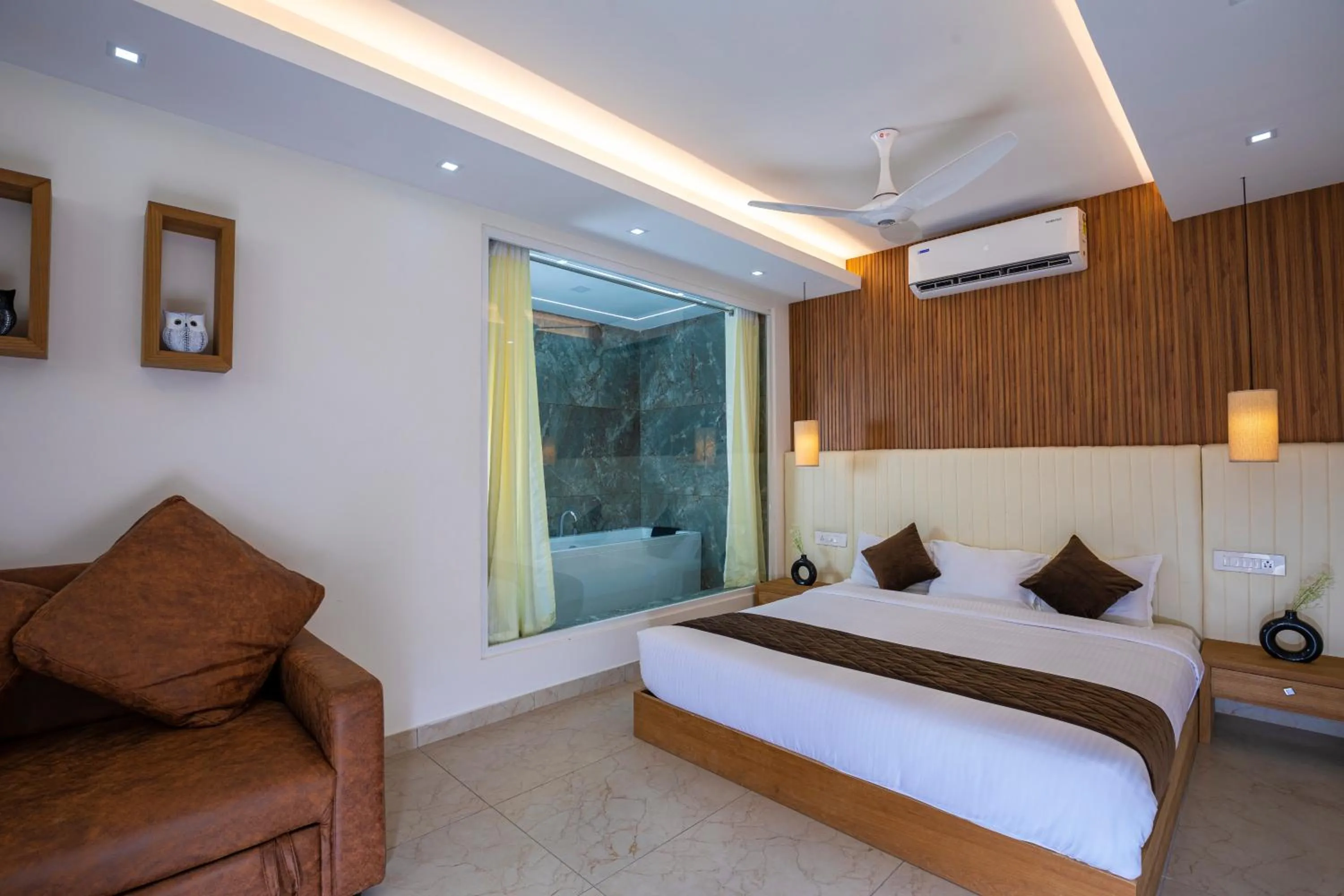 Bed in Haven Alleppey Beach Resort