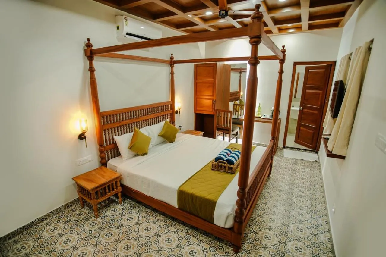Bed in Haven Alleppey Beach Resort