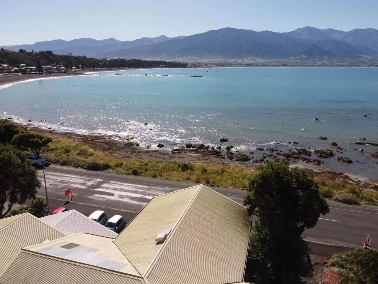 Natural landscape in Kaikoura Seaside lodge