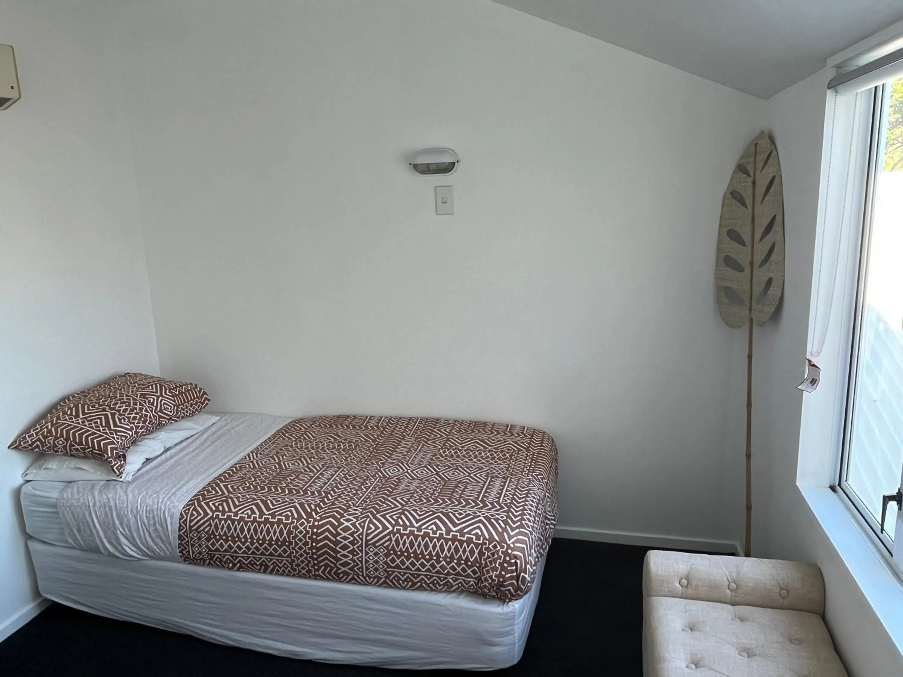 Bed in Kaikoura Seaside lodge