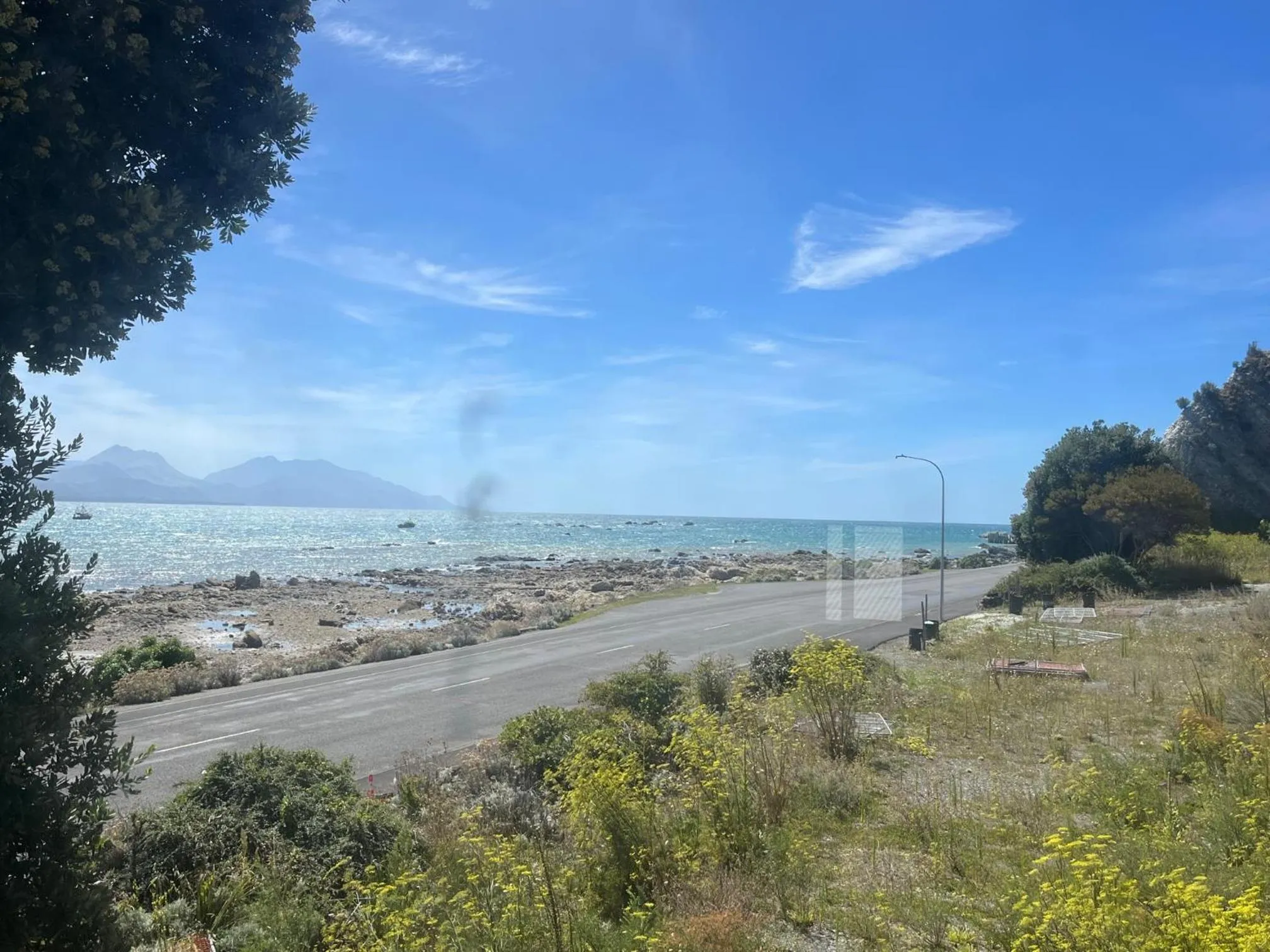 Sea view in Kaikoura Seaside lodge
