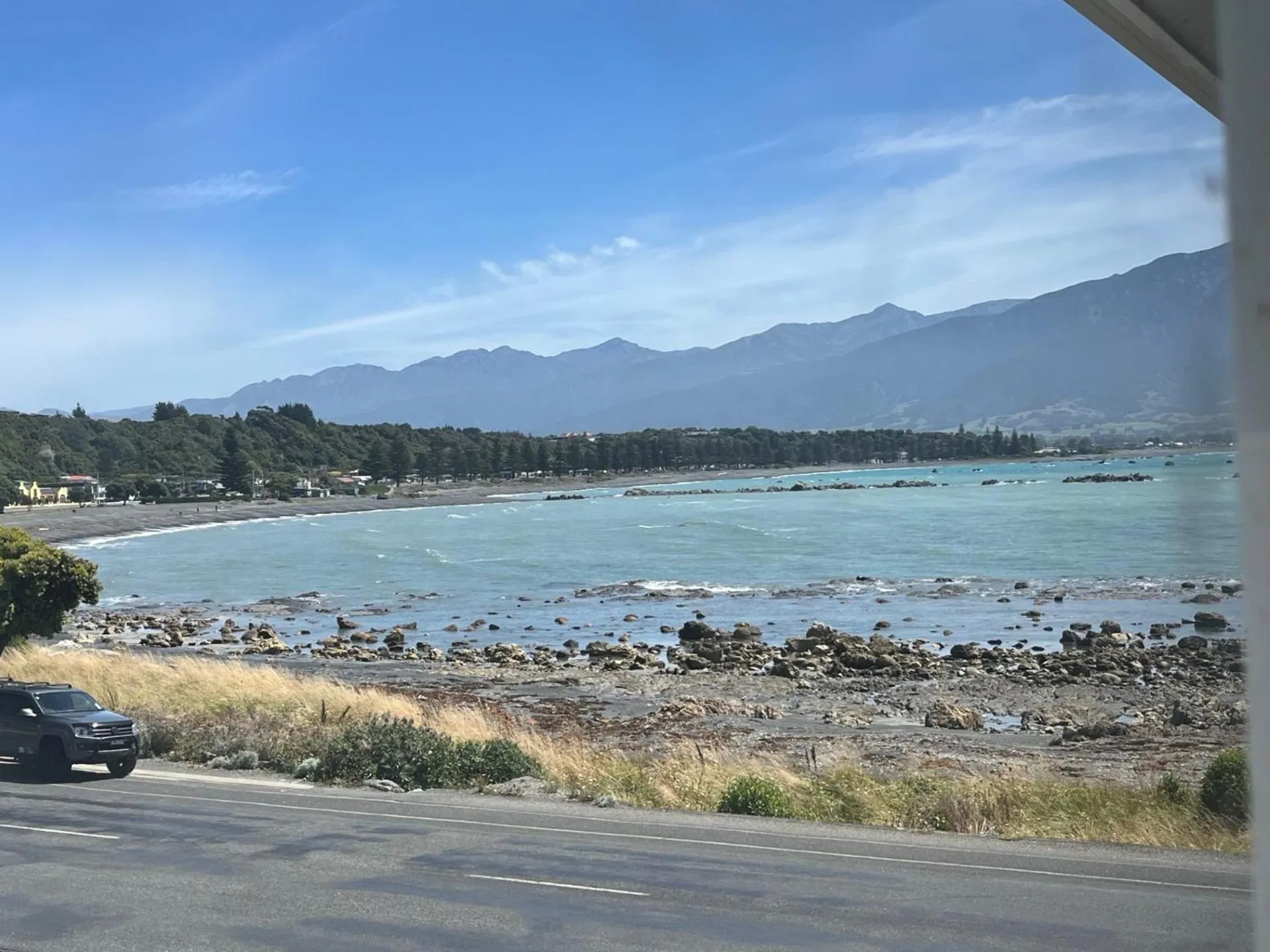 Sea view in Kaikoura Seaside lodge