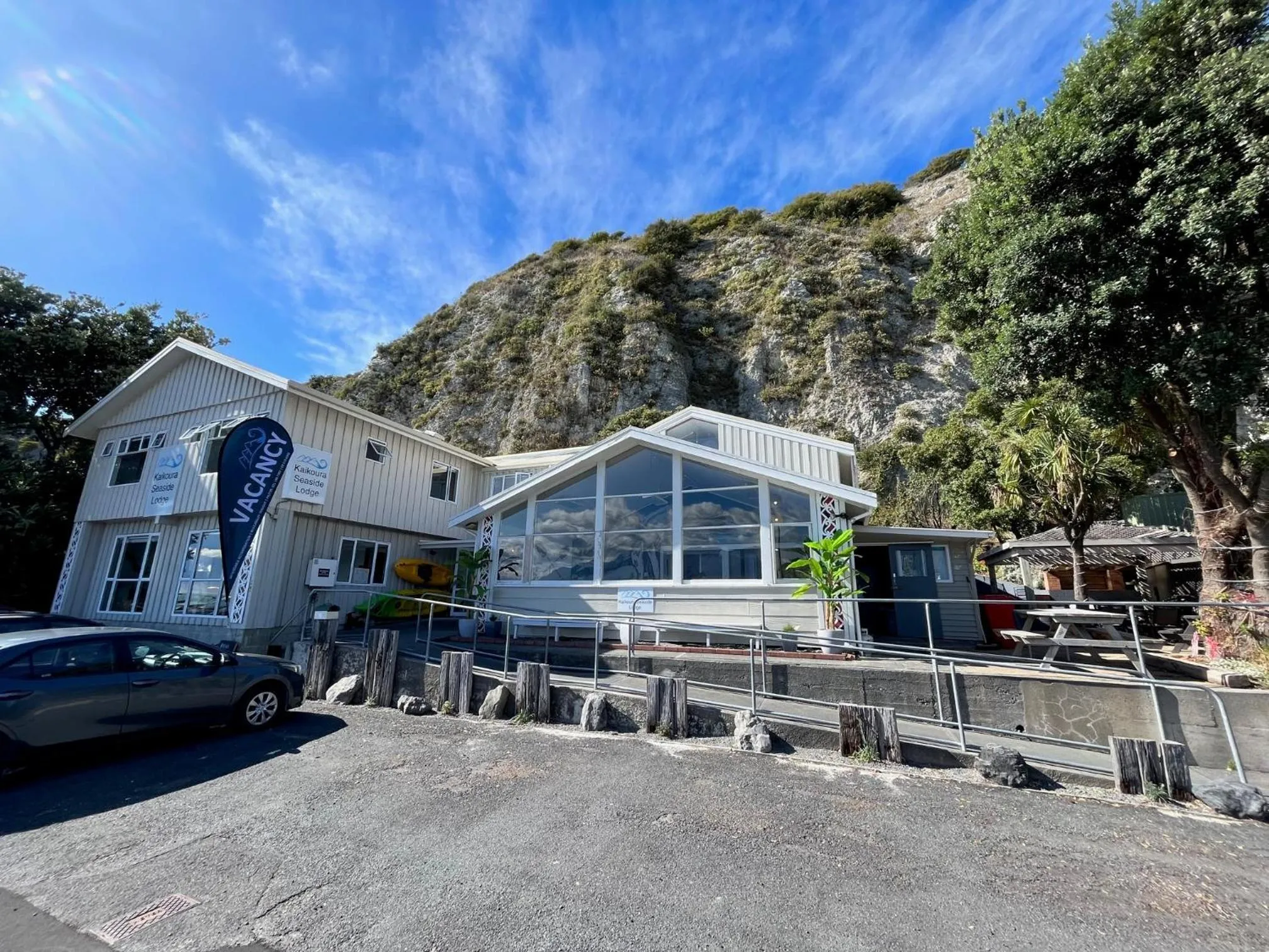 Property building in Kaikoura Seaside lodge
