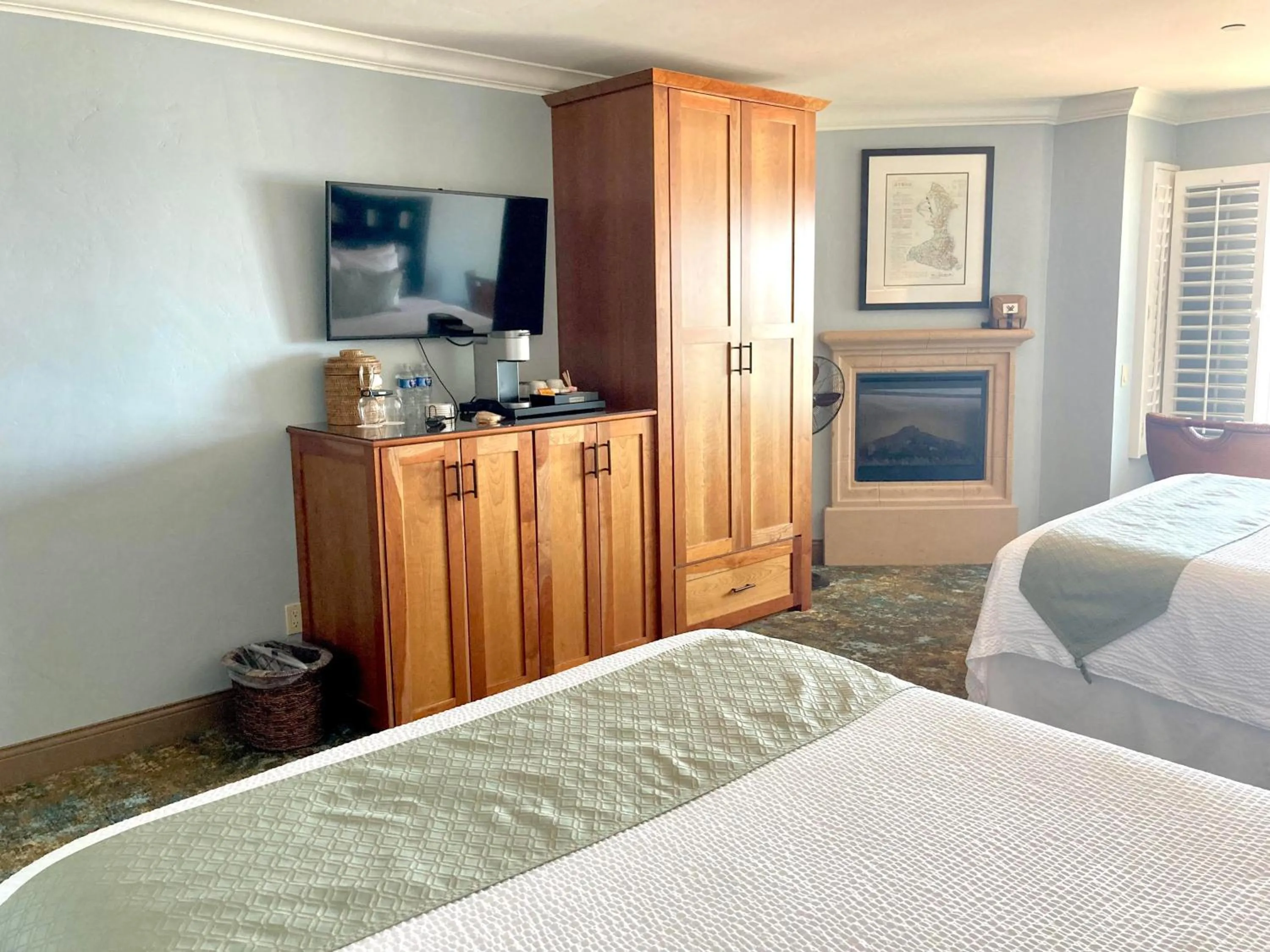 Bed in Blue Dolphin Inn