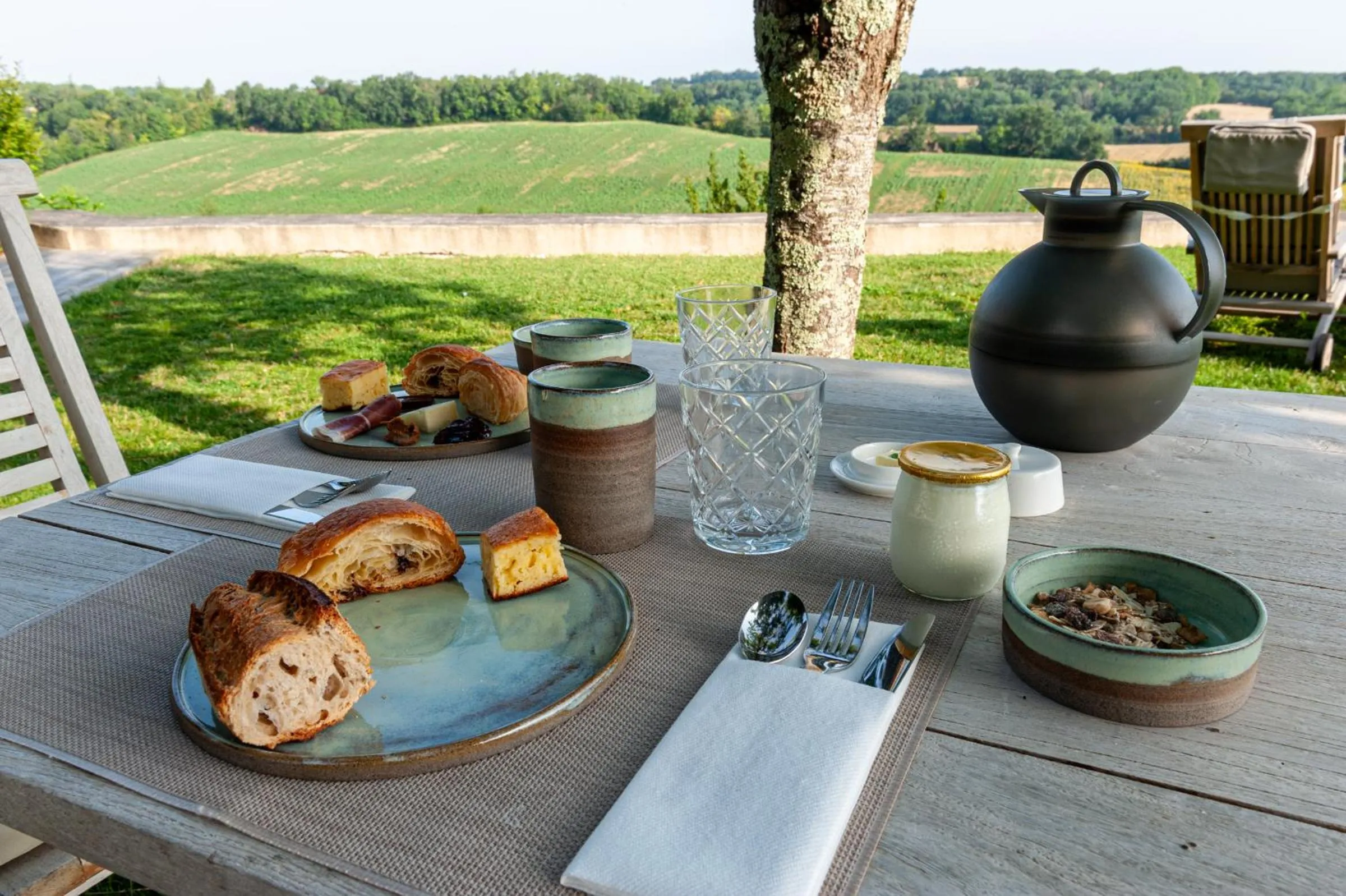 Garden in B&B La Mirande de Saint-Clar