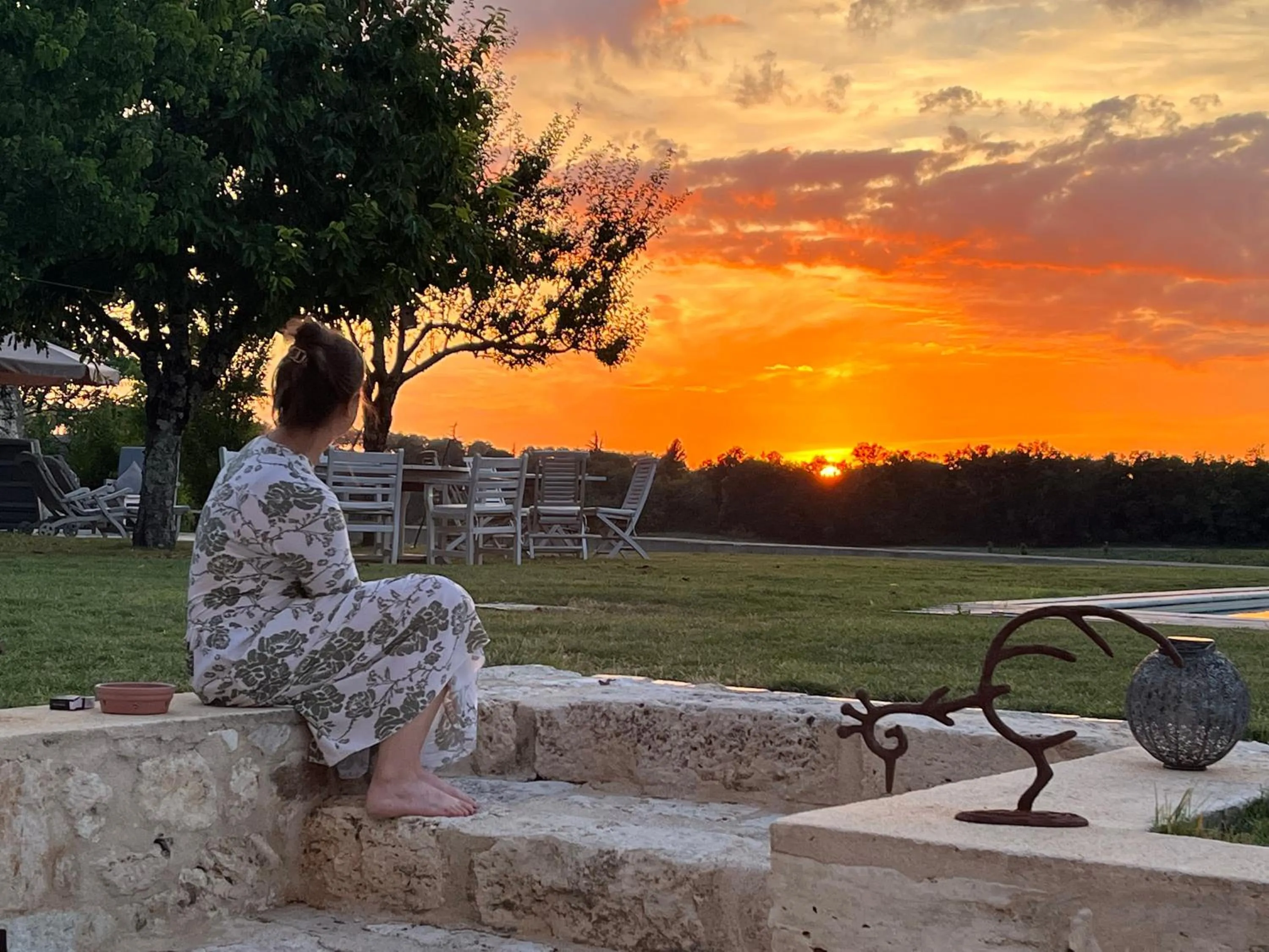 Natural landscape in B&B La Mirande de Saint-Clar