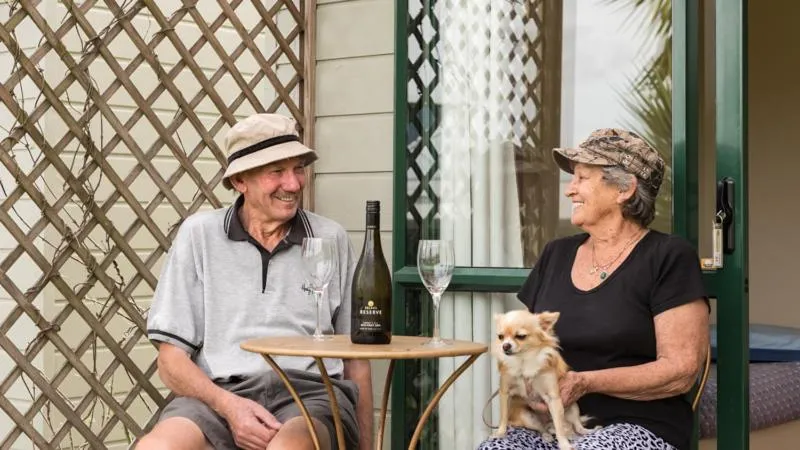 Patio in Russell-Orongo Bay Holiday Park