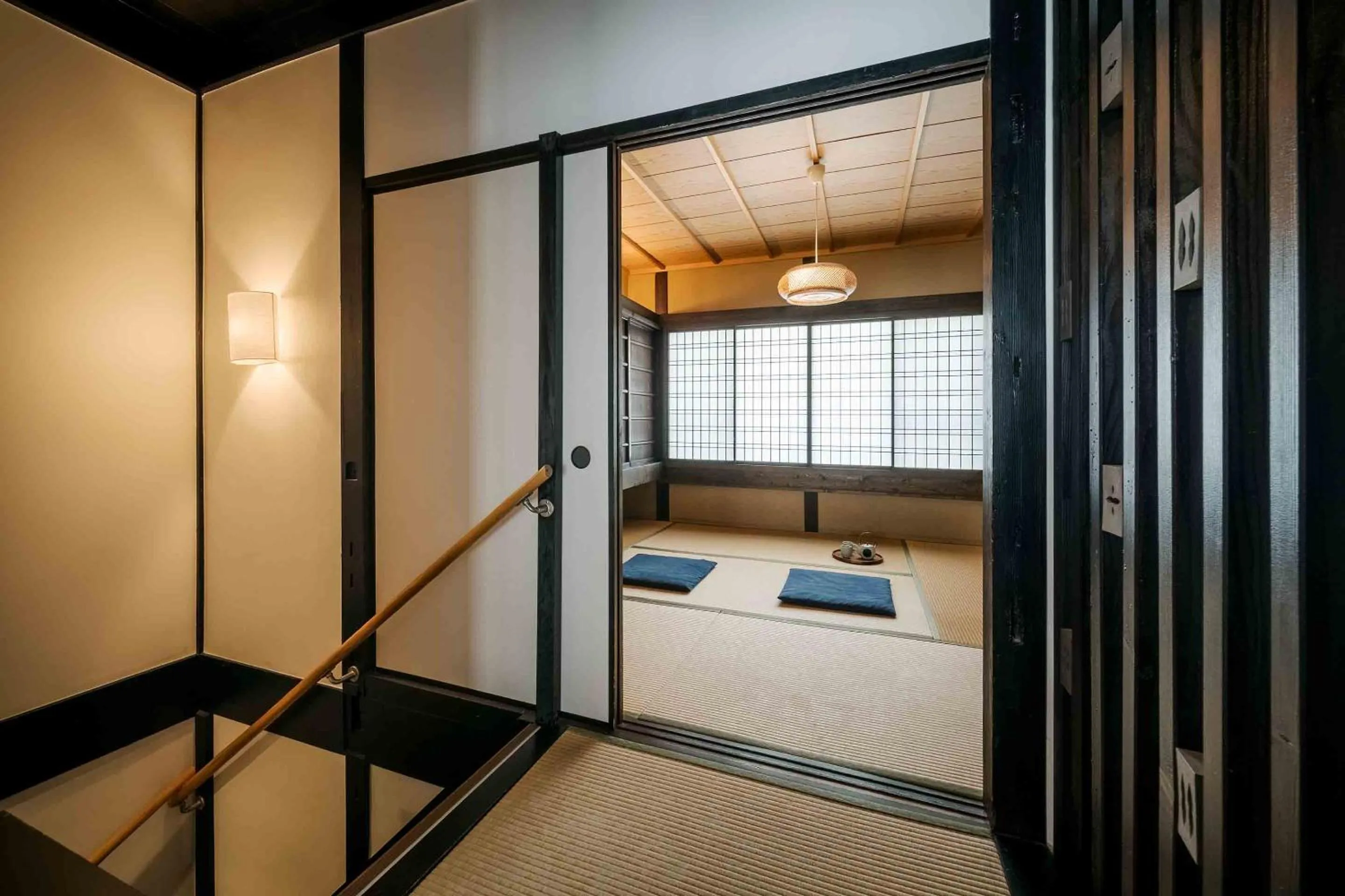 Bedroom, Bed in Shobu an Machiya House