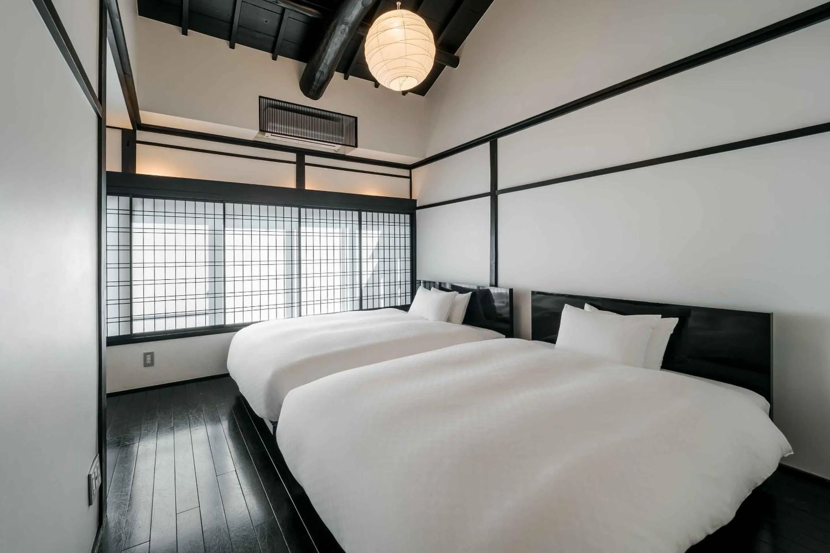 Bedroom, Bed in Shobu an Machiya House
